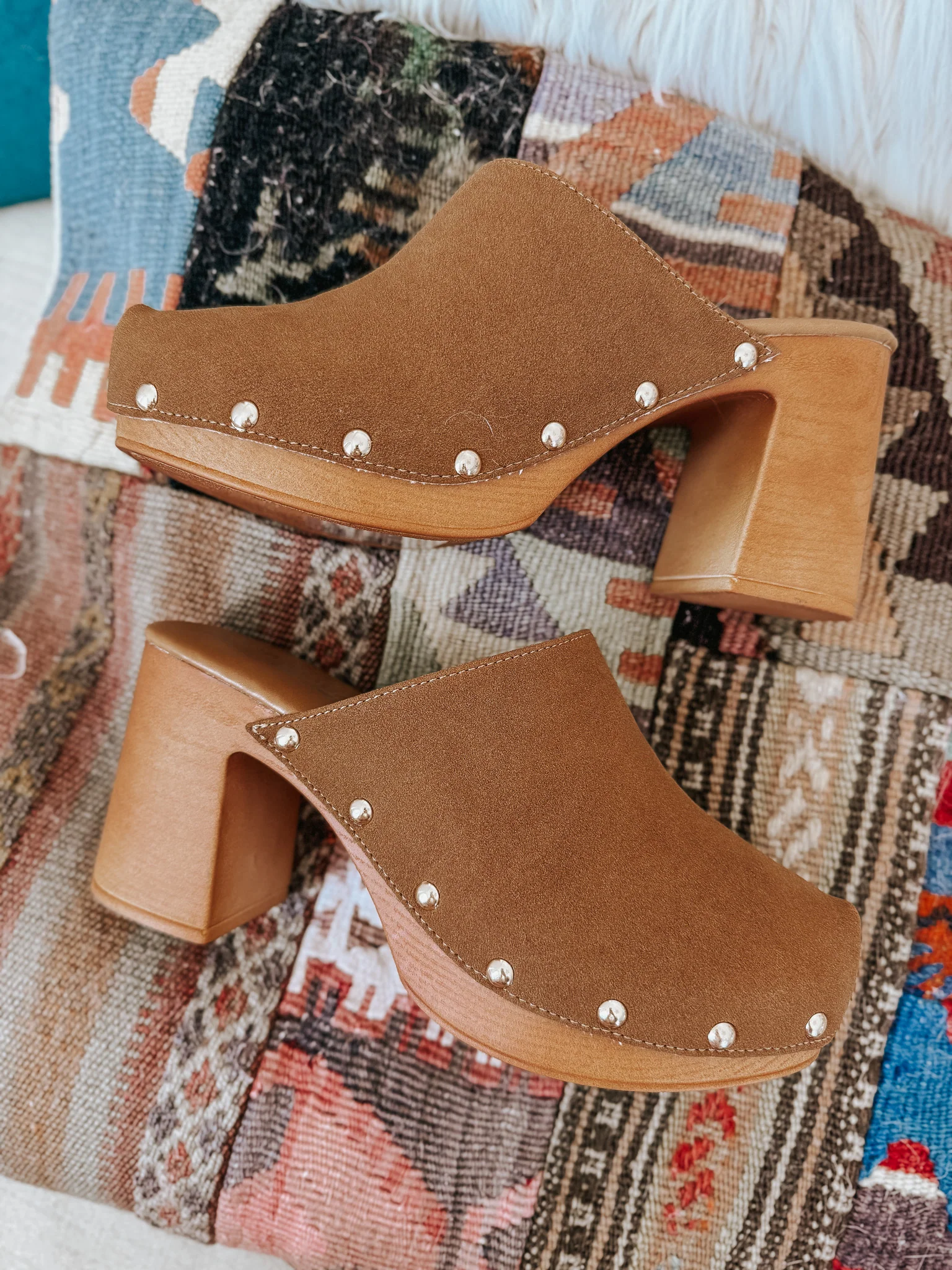 The Abbey Studded Wood Clog - Image 8