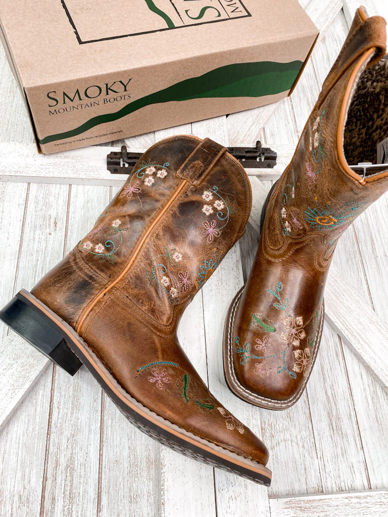 GIRL'S SMOKY MOUNTAIN FLORAL BOOTS - Image 3