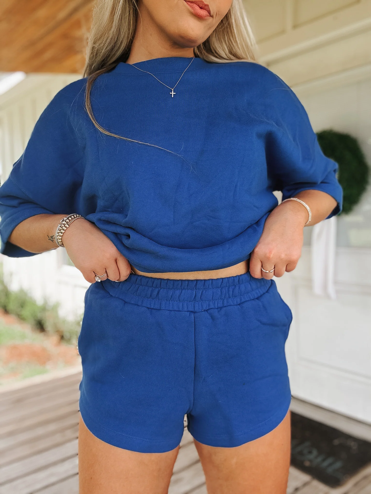 Comfort in Malibu Sweat Set in Royal Blue - Image 6
