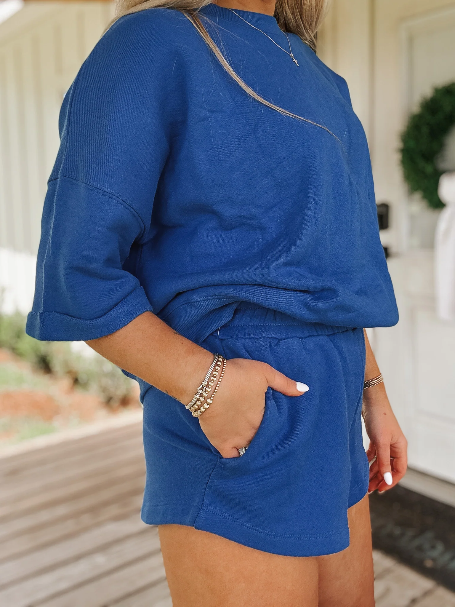 Comfort in Malibu Sweat Set in Royal Blue - Image 7