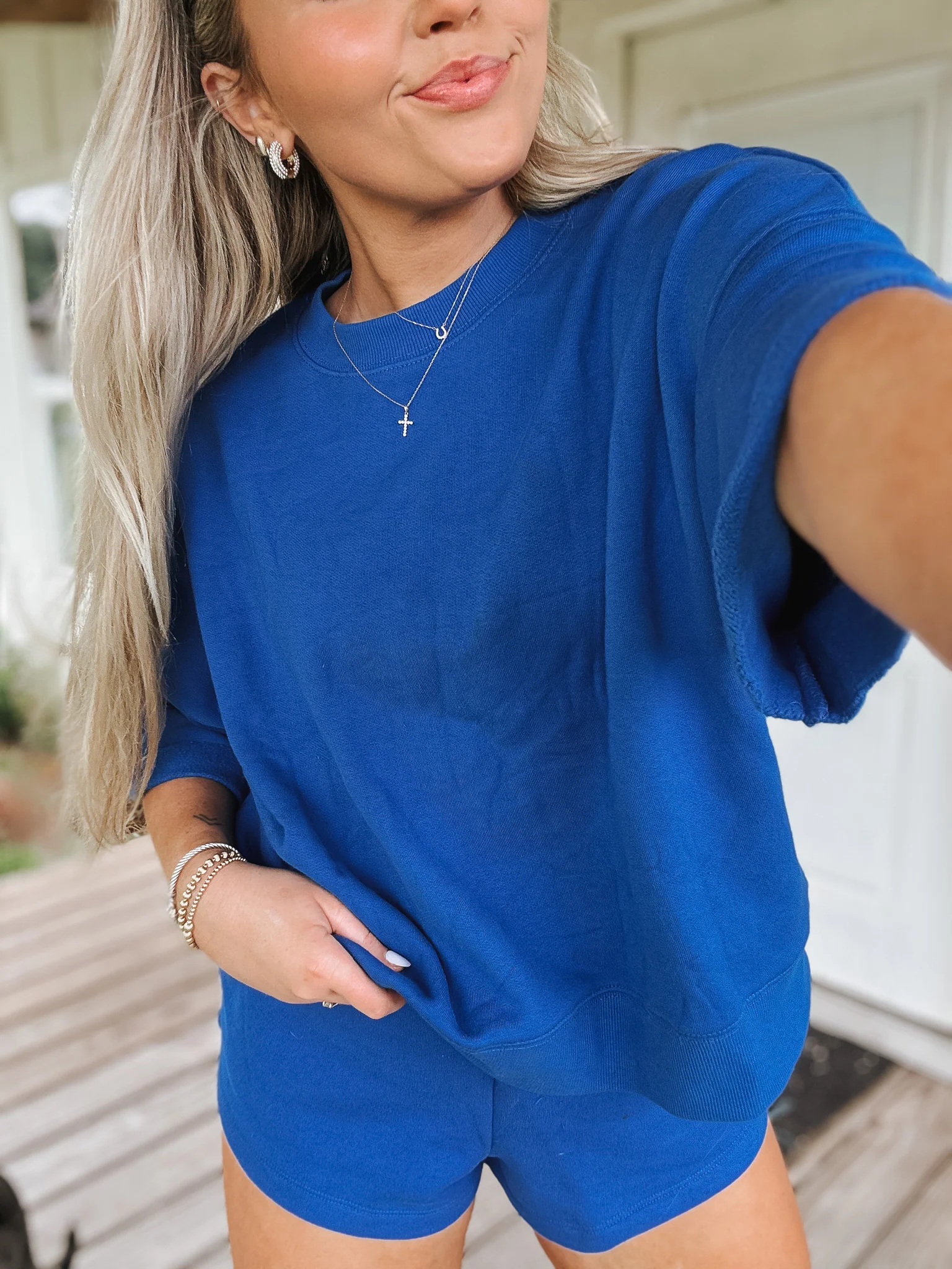 Comfort in Malibu Sweat Set in Royal Blue - Image 9