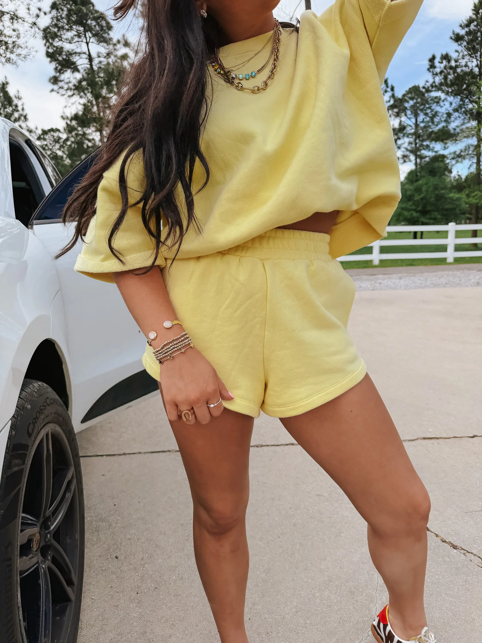 Comfort in Malibu Sweat Set in Yellow - Image 4