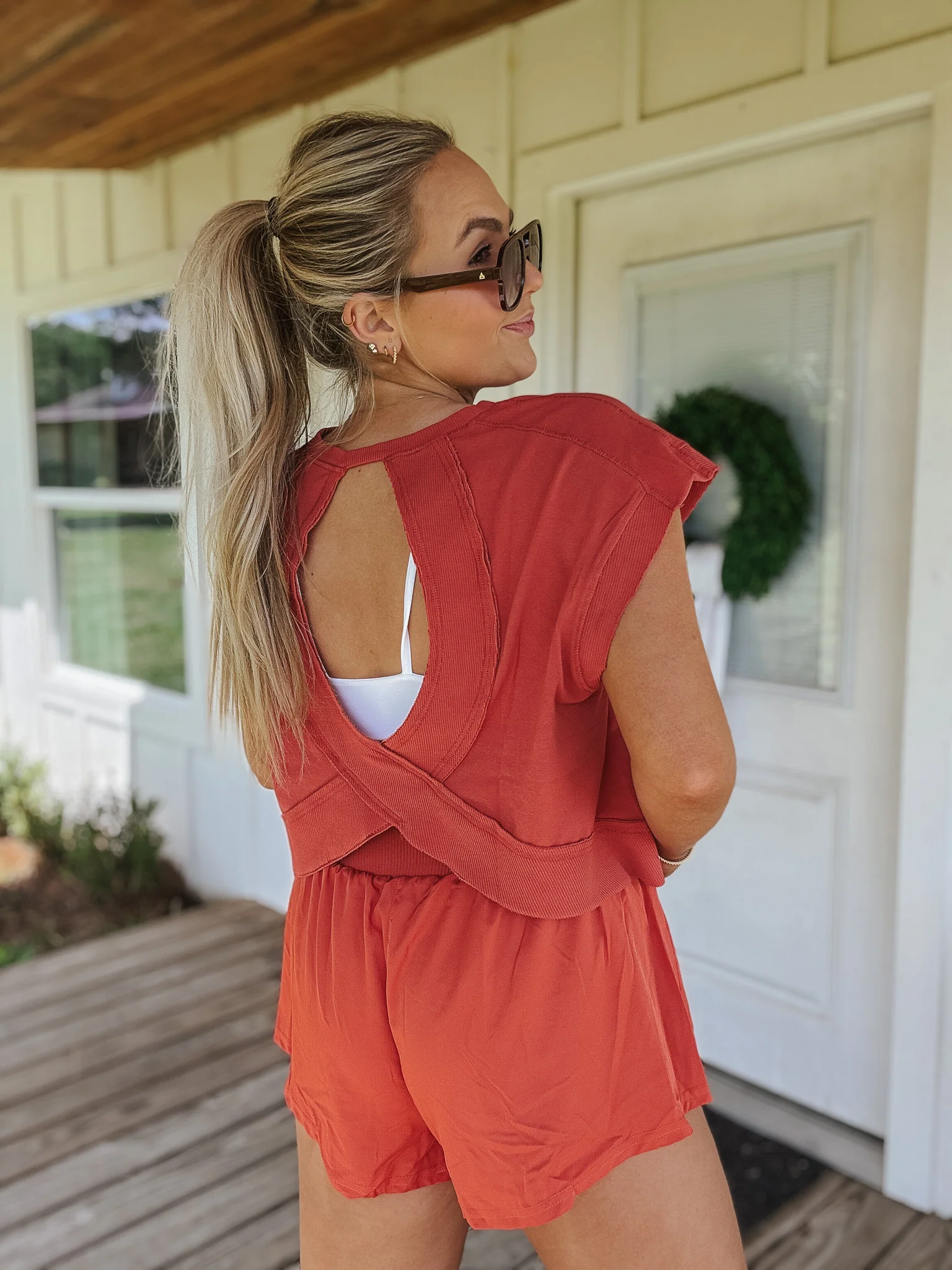 The Swift Shorts in Brick Red - Image 8