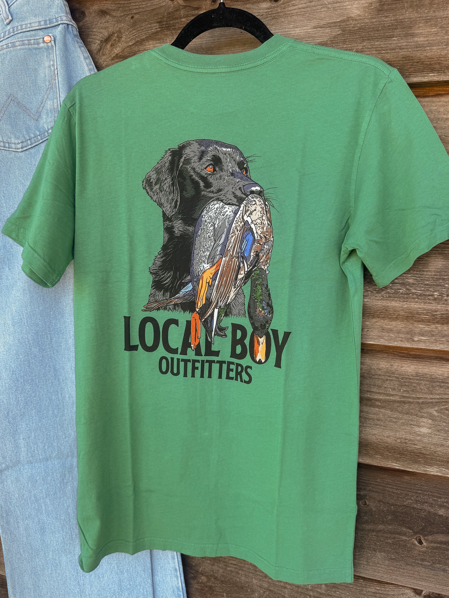 Men's Local Boy Feathered Fetch T-Shirt in Light Green - Image 4