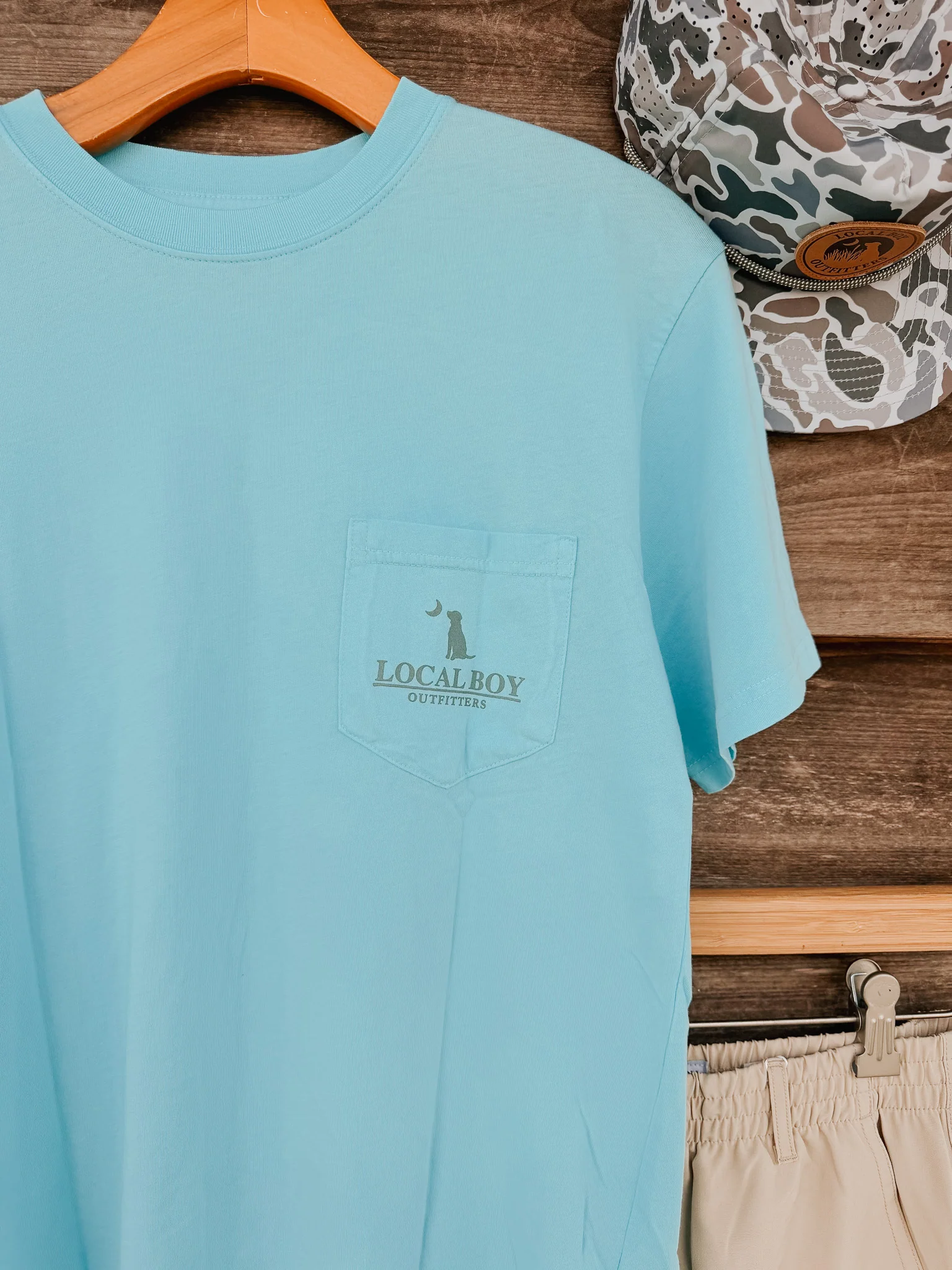 Local Boy Fish Camo Diamond Crest T-Shirt - Image 4