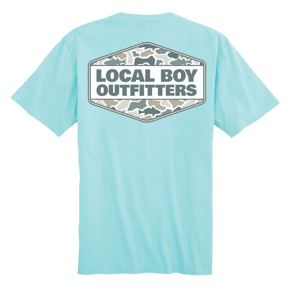 Local Boy Fish Camo Diamond Crest T-Shirt - Image 6