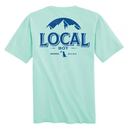 Local Boy Distressed Latte T-Shirt - Image 6
