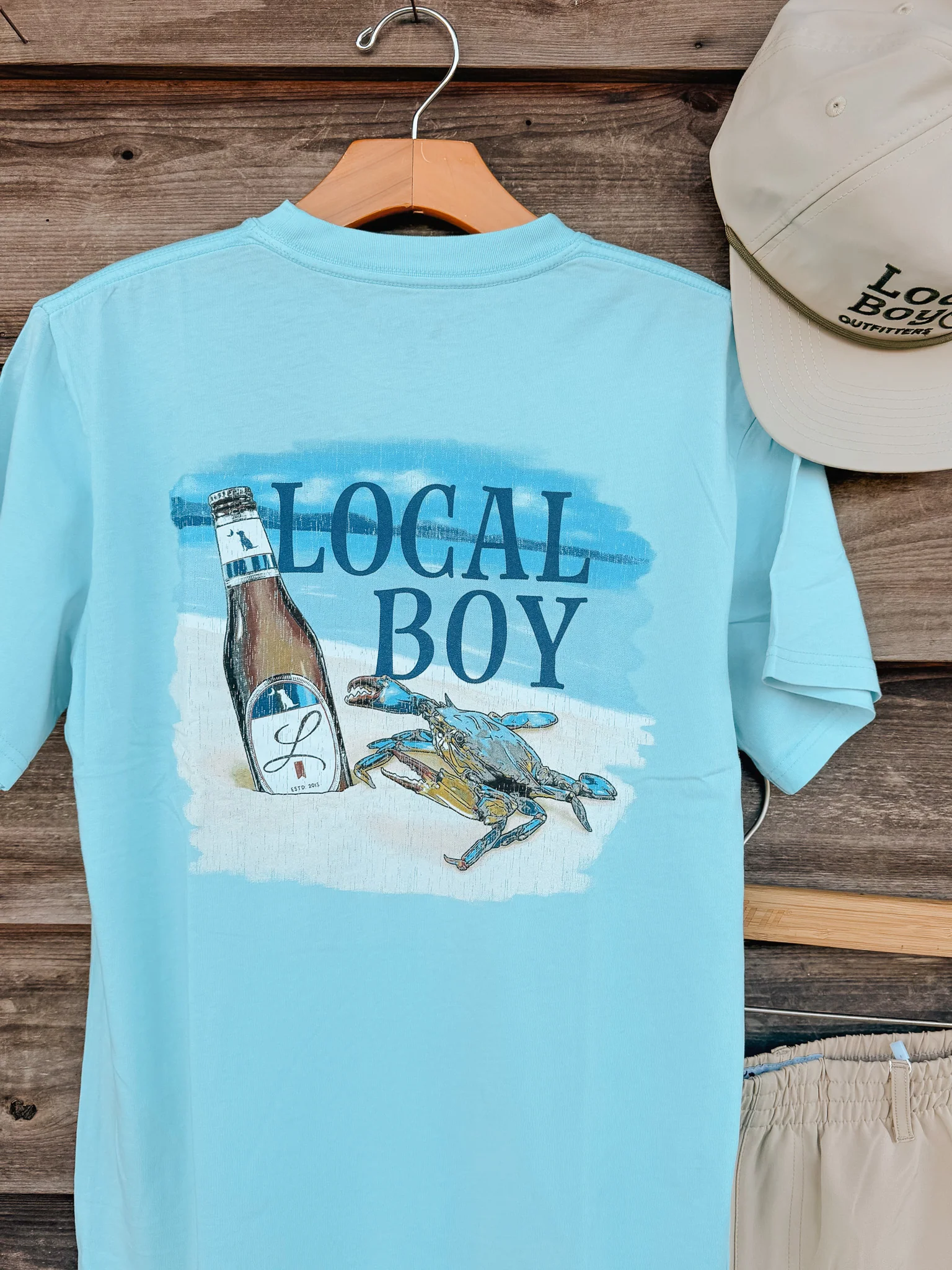 Local Boy Sandy Crab T-Shirt - Image 4