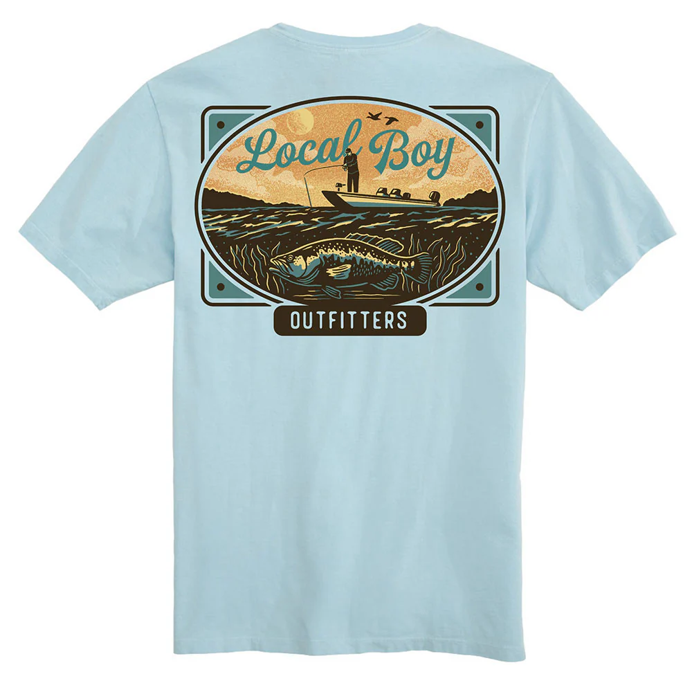 Local Boy Jon Boat T-Shirt - Image 2