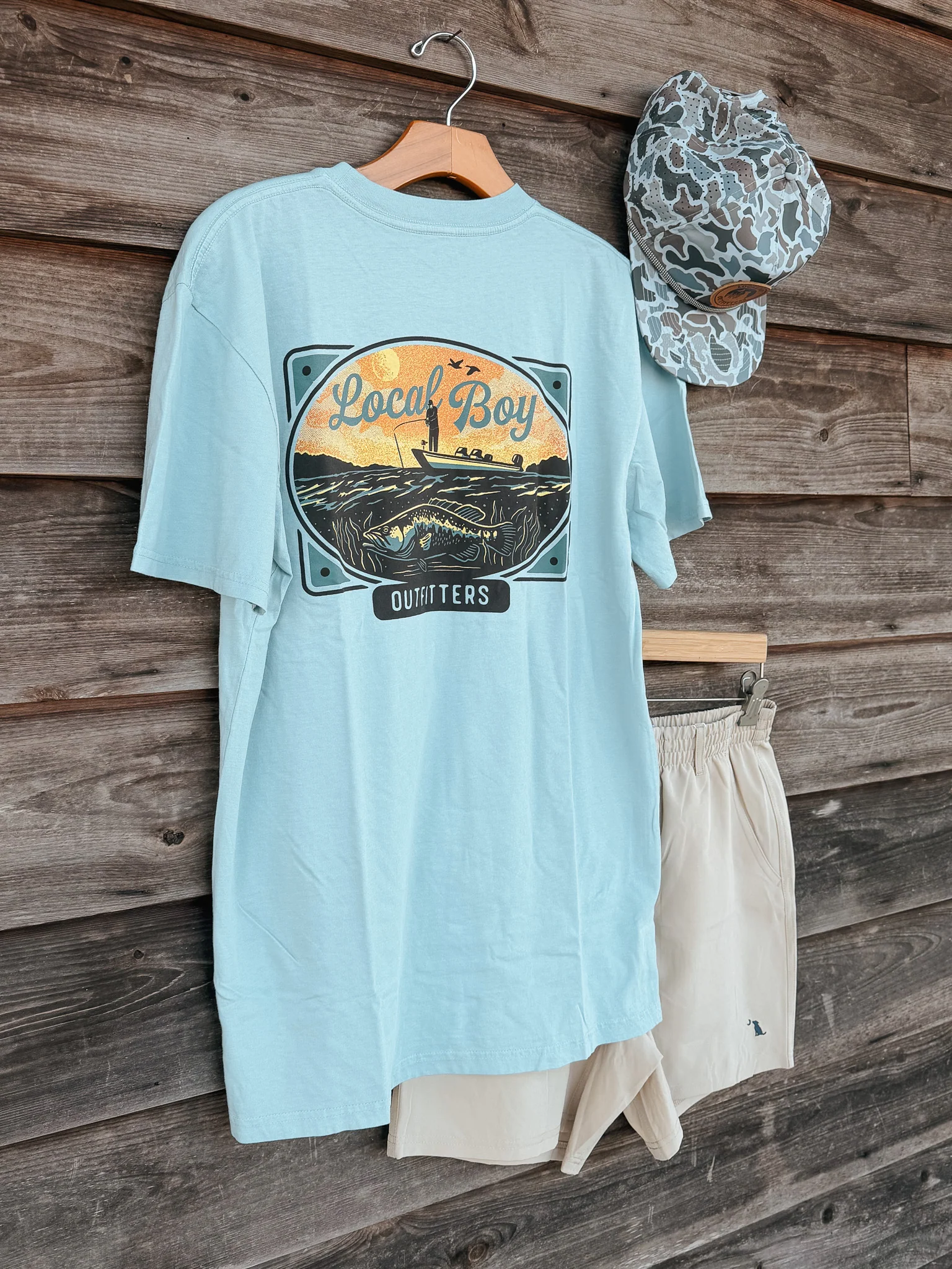 Local Boy Jon Boat T-Shirt - Image 3