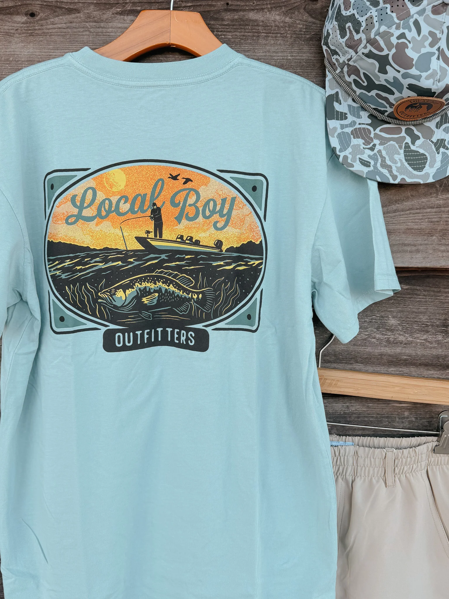 Local Boy Jon Boat T-Shirt - Image 4