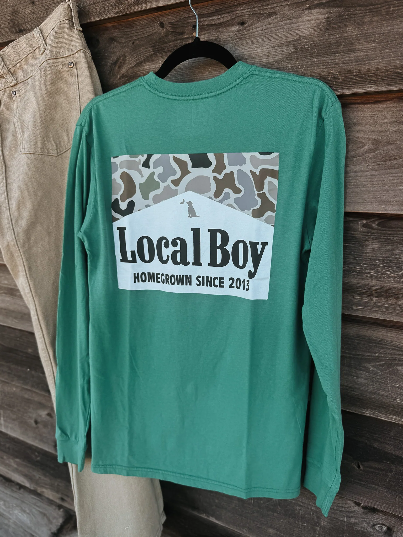 Men's Local Boy Smoked Homegrown Long Sleeve T-Shirt - Image 4