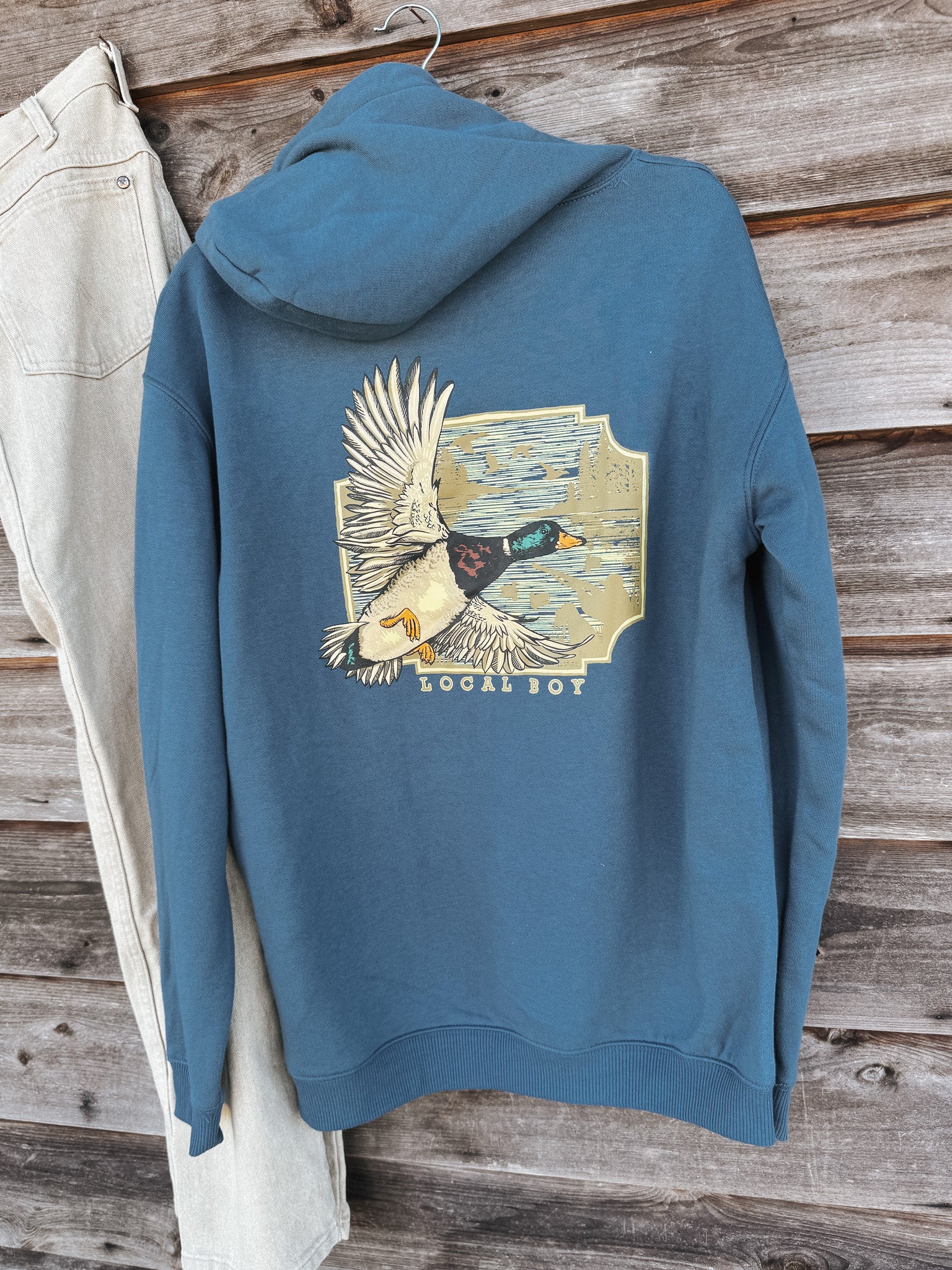 Men's Local Boy Brushwood Hoodie - Greenhead Flight - Image 6