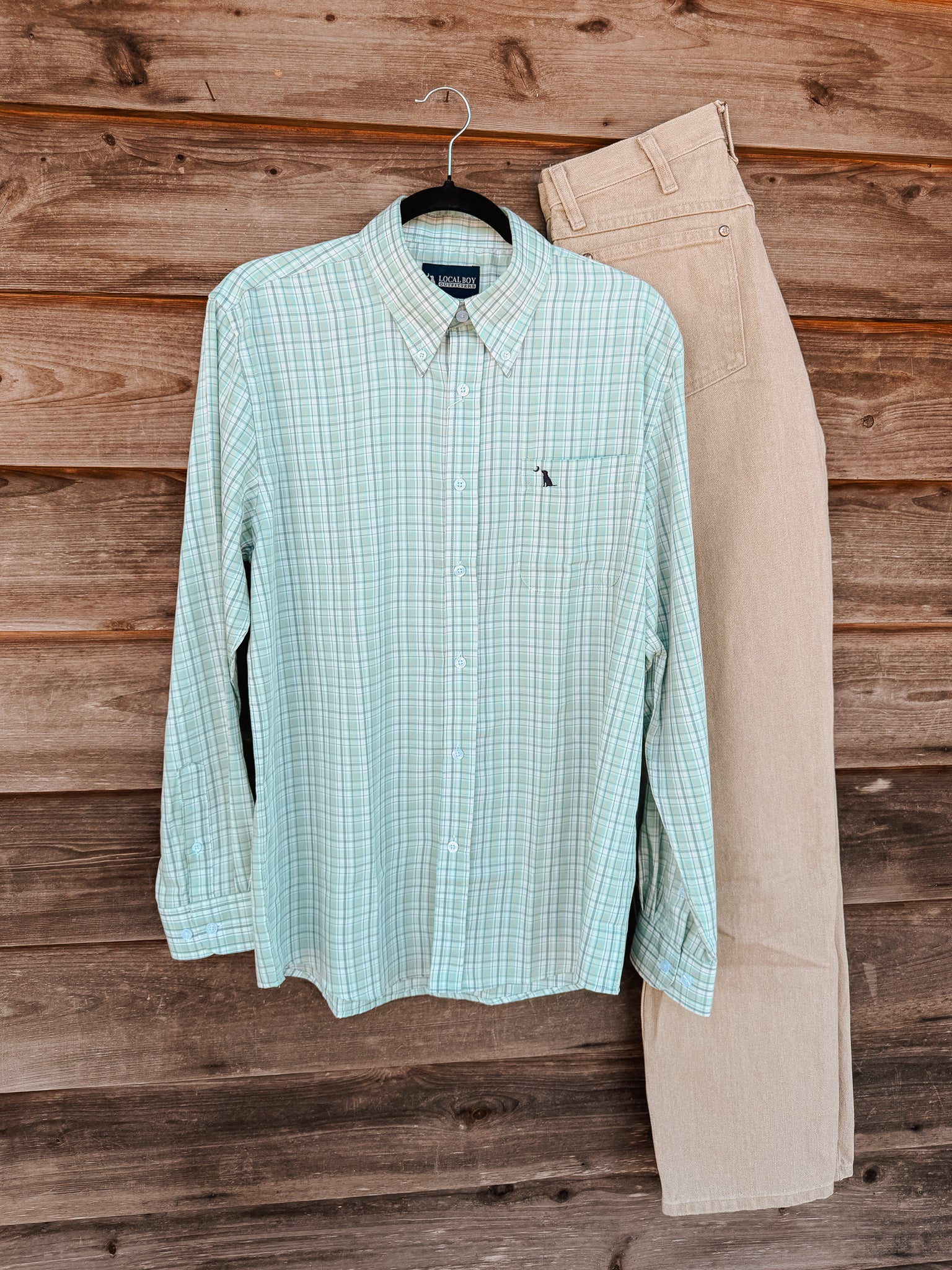 Local Boy Buffkin Dress Shirt in Sailor Blue - Image 3