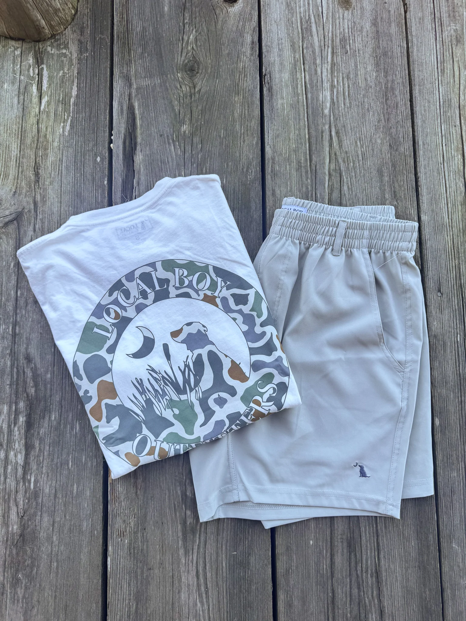 Men's Local Boy Outfitters Volley Short in Cool Grey - Image 6