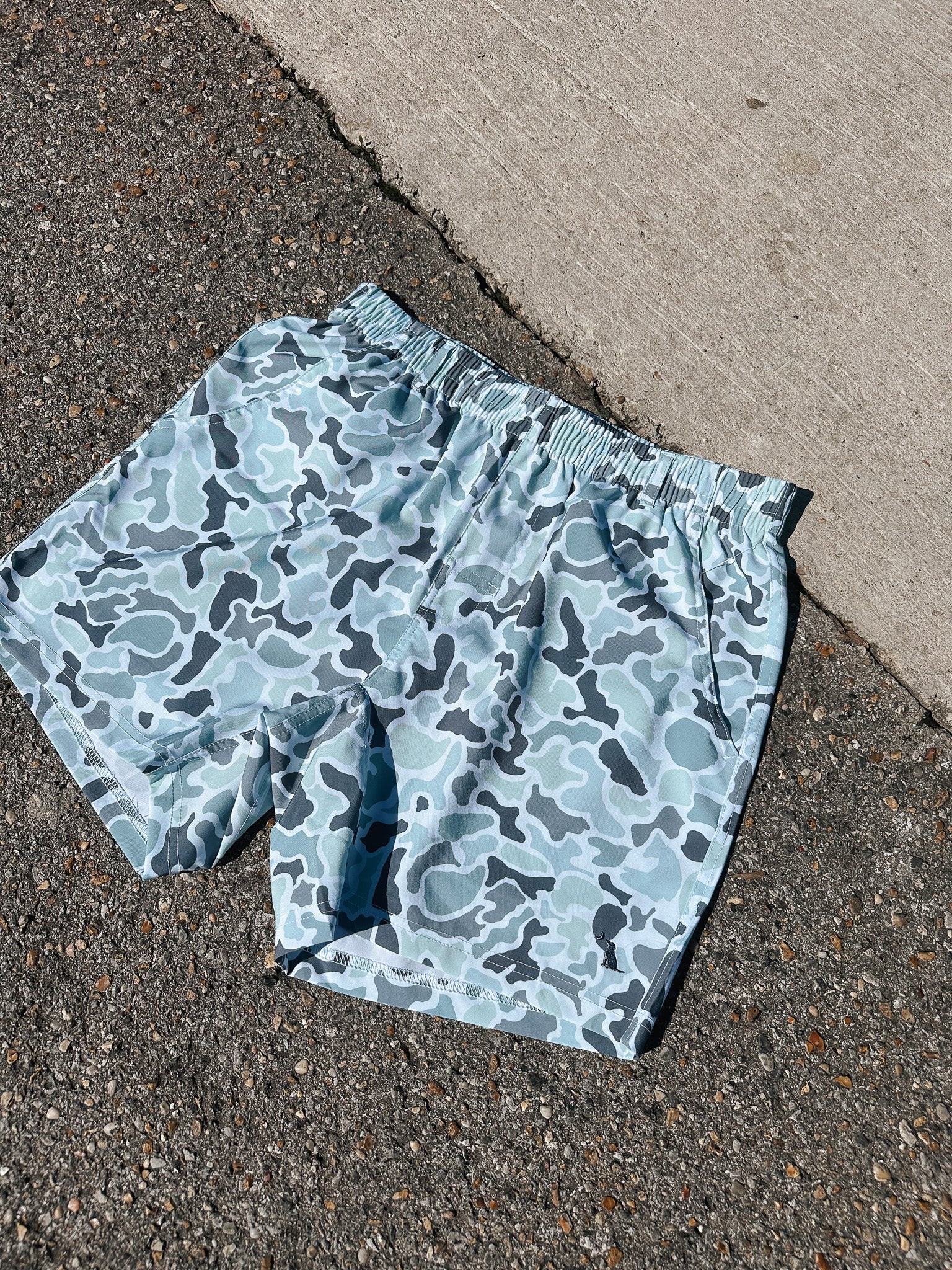 Men's Local Boy Outfitters Volley Shorts in Localflage Lagoon - Image 5