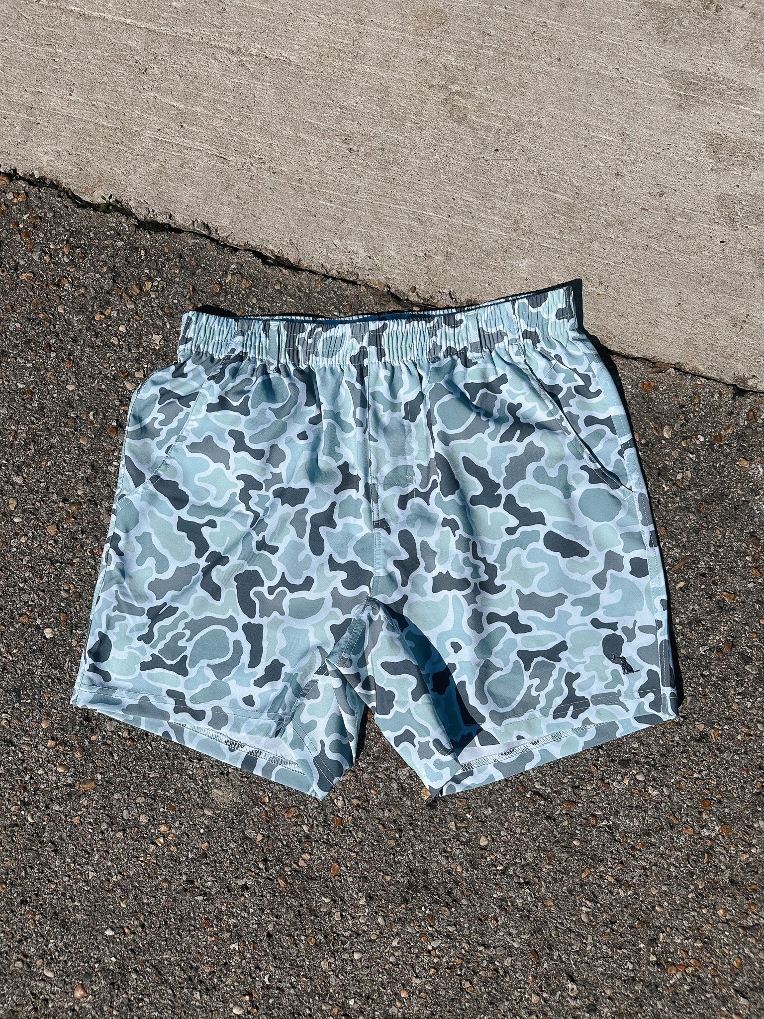 Men's Local Boy Outfitters Volley Shorts in Localflage Lagoon - Image 6