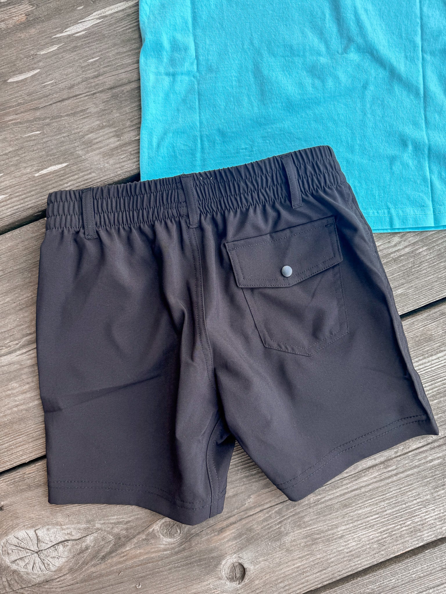 Youth Local Boy Volley Short in Black - Image 2