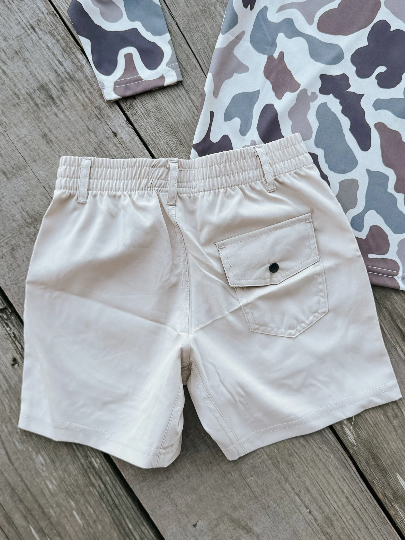Youth Local Boy Outfitters Volley Shorts in Khaki - Image 6