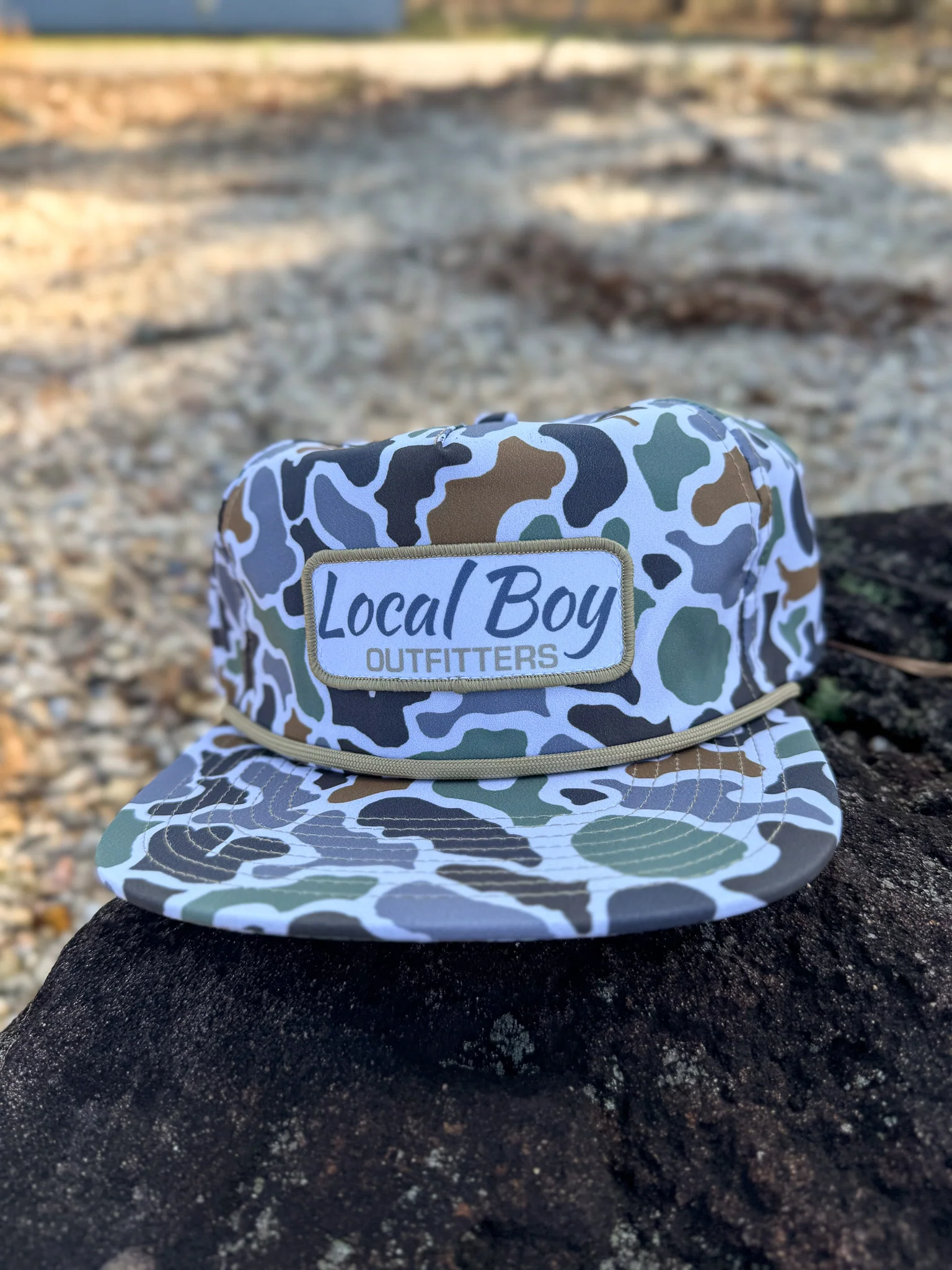 Men's Local Boy Outfitters Insignia Rope Hat in Localflage Bluff - Image 2