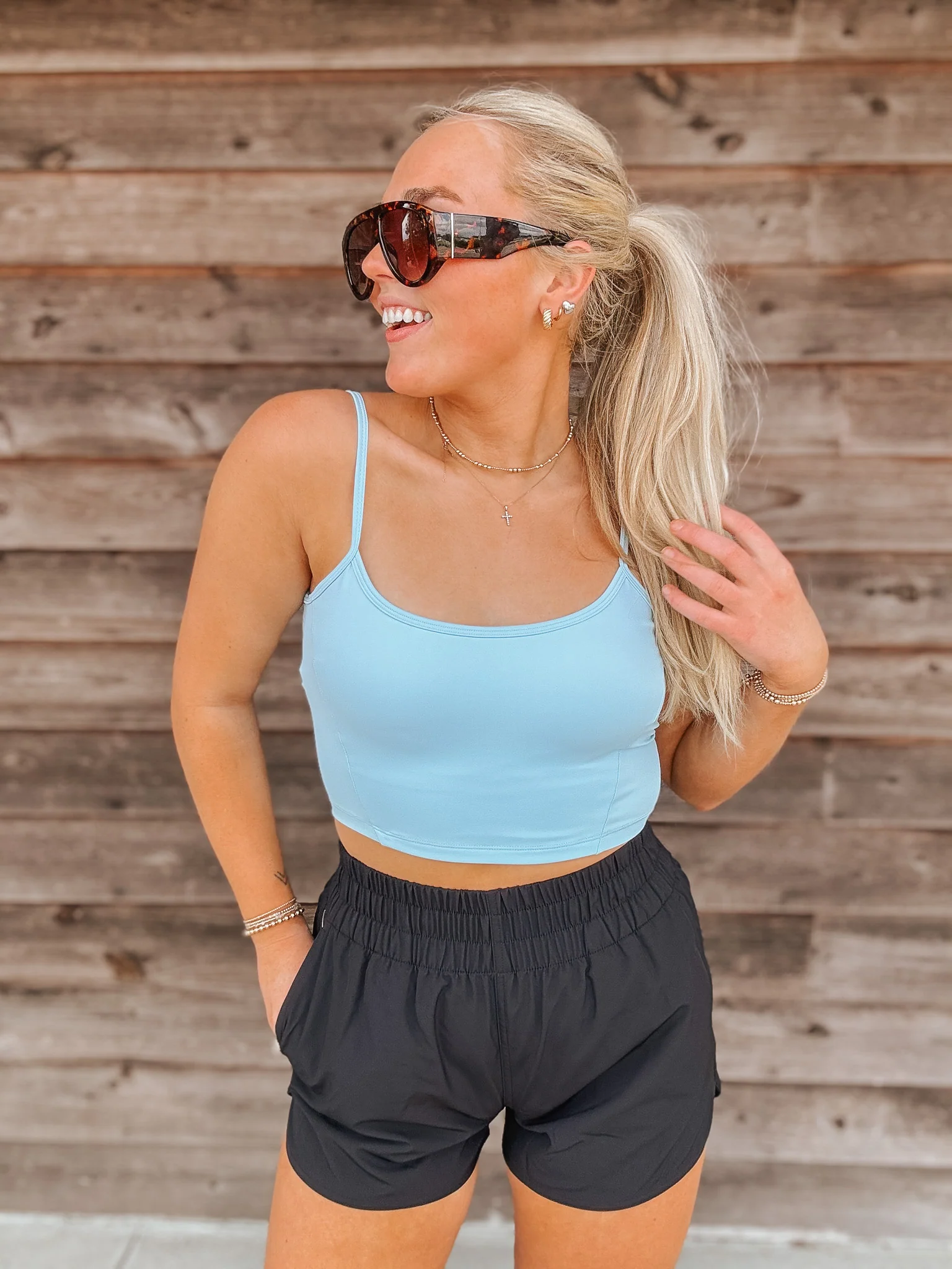 Local Girl High-Waisted Volley Shorts in Black - Image 5