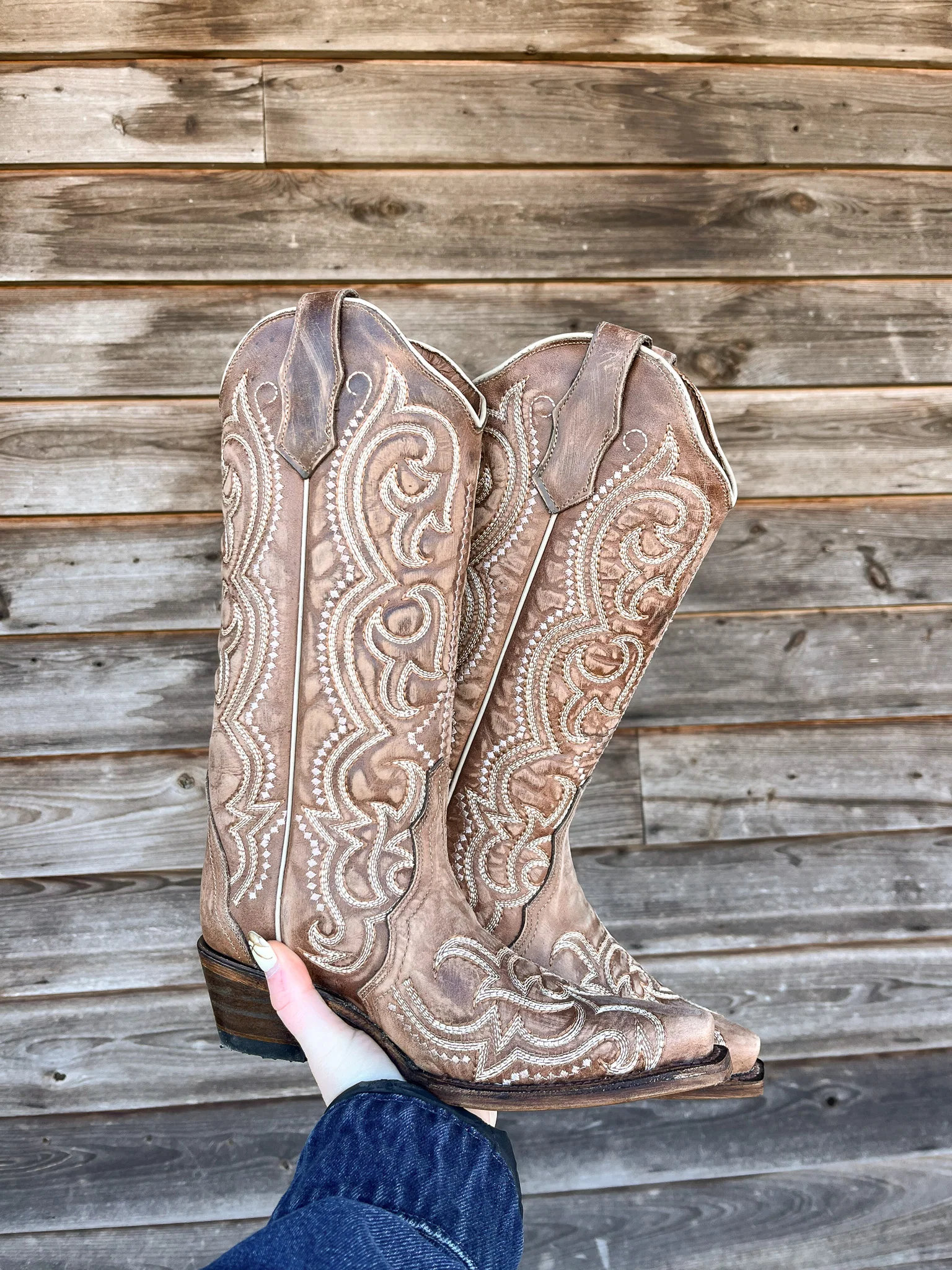 WOMEN'S CIRCLE G BY CORRAL BROWN SEQUENCE EMBROIDERY BOOTS - Image 11