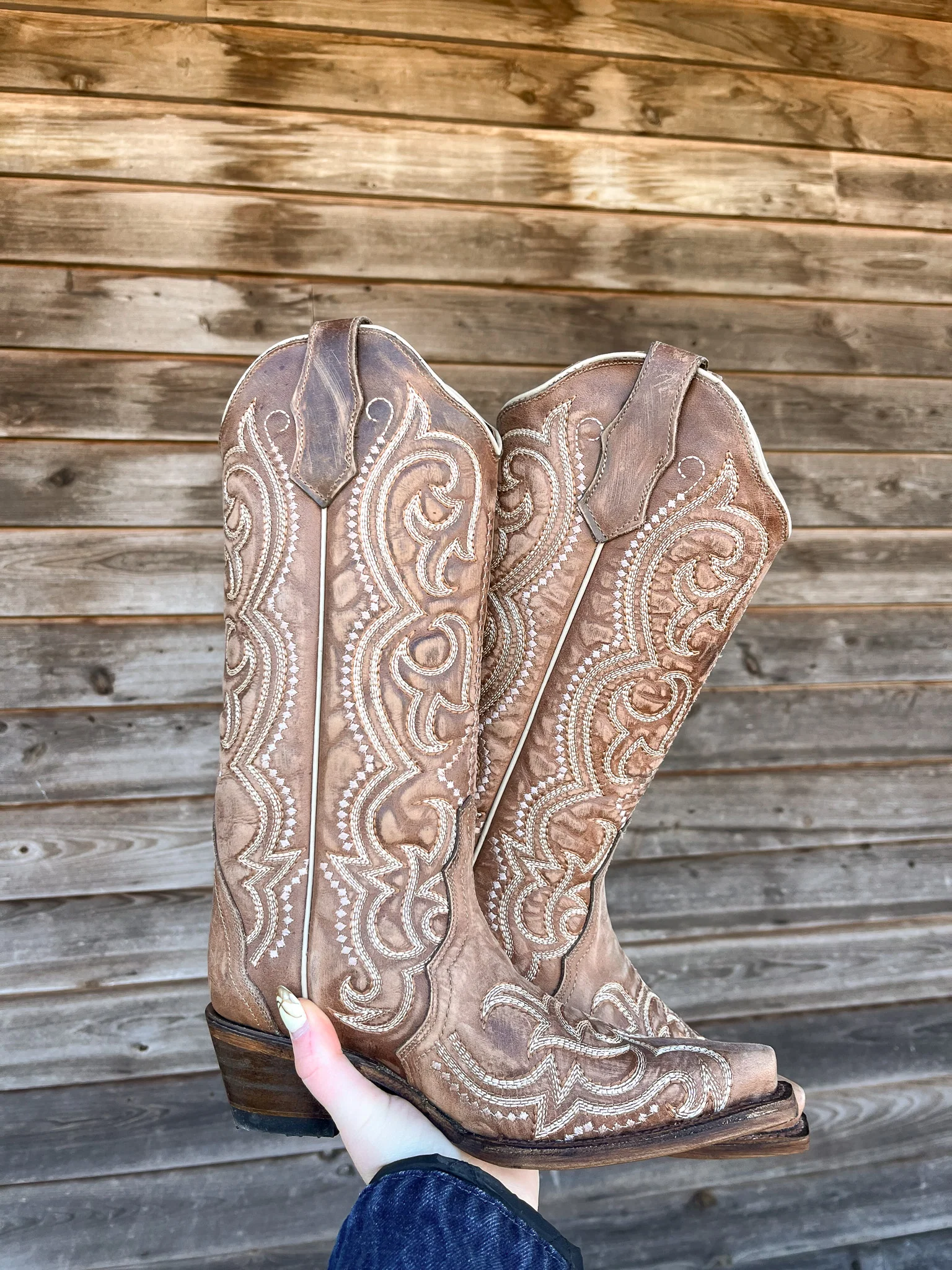 WOMEN'S CIRCLE G BY CORRAL BROWN SEQUENCE EMBROIDERY BOOTS - Image 13