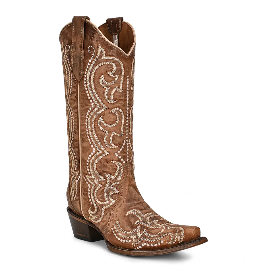 WOMEN'S CIRCLE G BY CORRAL BROWN SEQUENCE EMBROIDERY BOOTS - Image 3