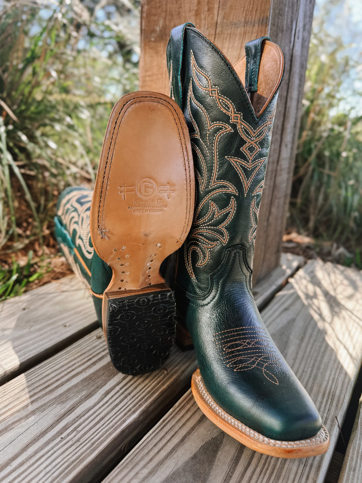 Women's Circle G Embroidery Boots - Image 12