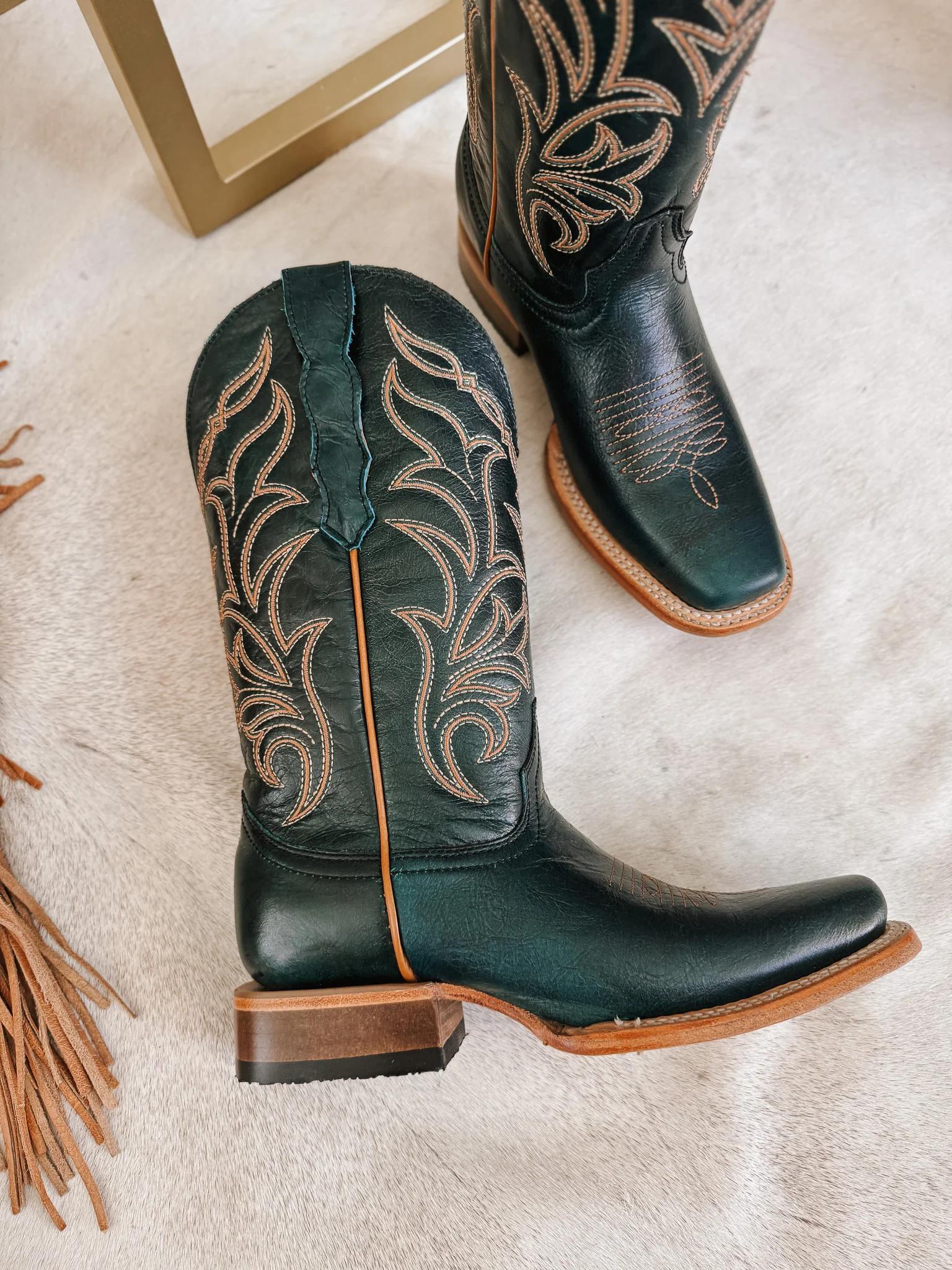 Women's Circle G Embroidery Boots - Image 6