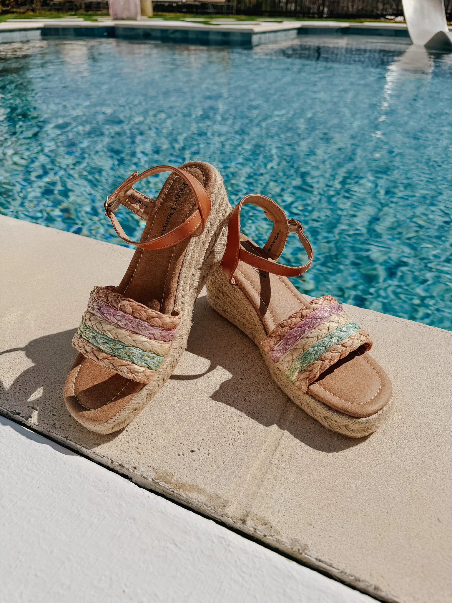 Seaside Stroll Wedges in Tan/Multi - Image 2