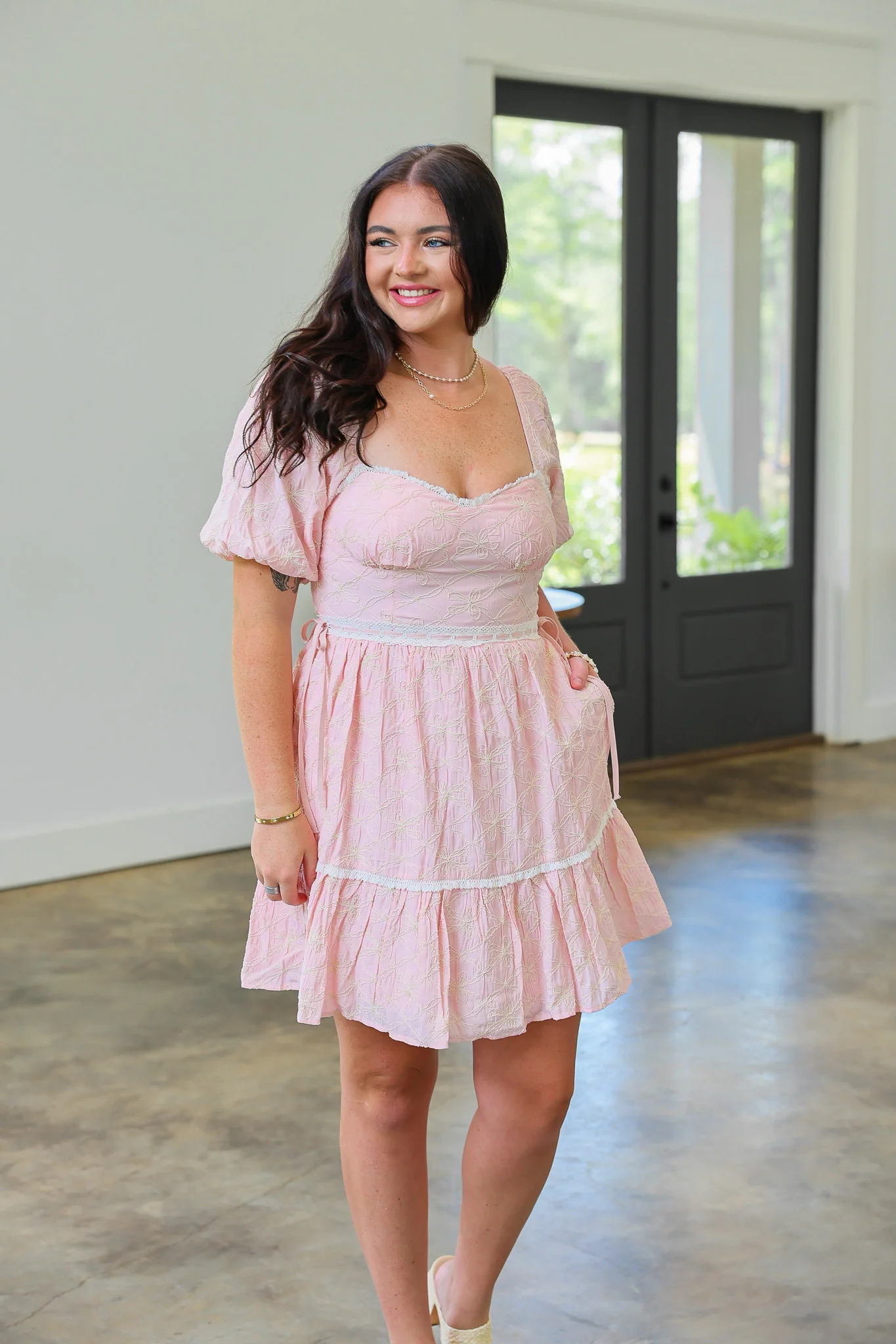 Daily Delight Muted Pink Dress - Image 3