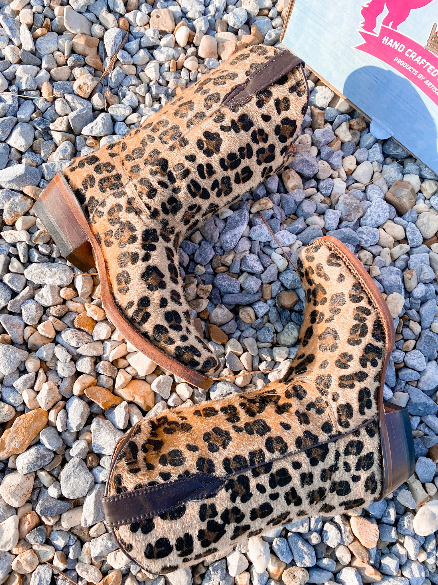 GIRL'S TANNER MARK LEOPARD SPARKLE BOOTS - Image 4