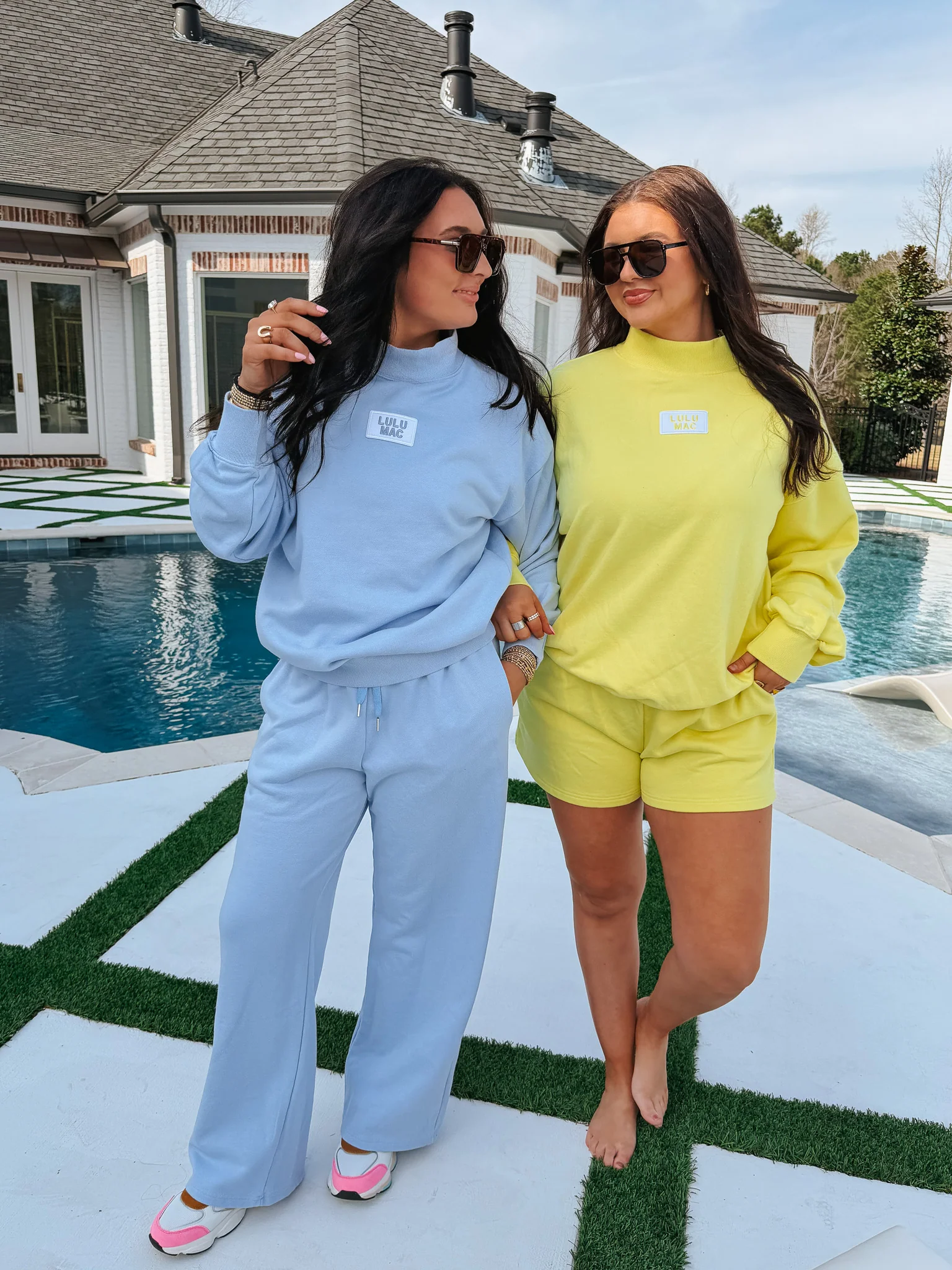 Lulu Mac Terry Cloth Sweatpants in Light Blue - Image 11