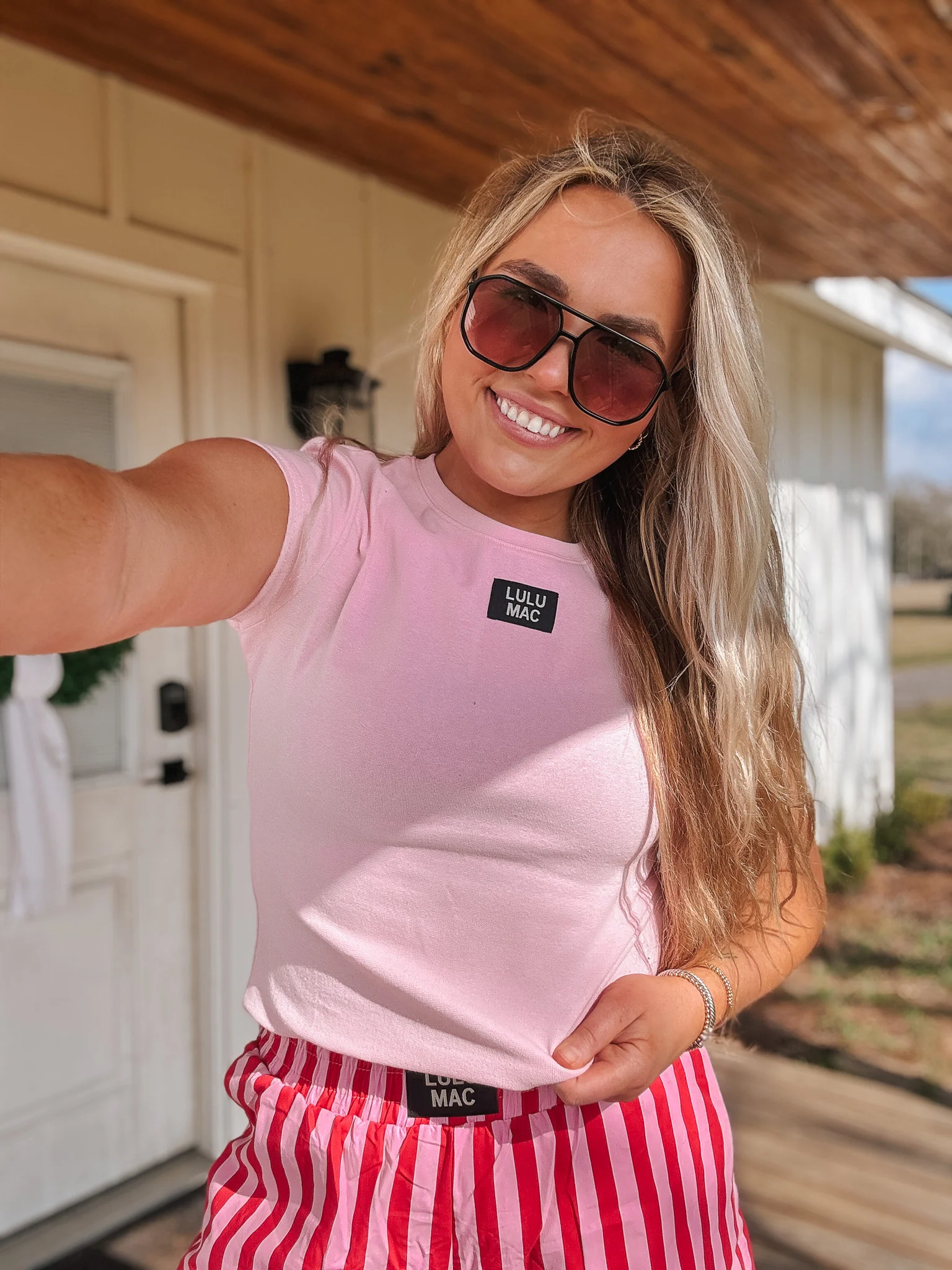 Lulu Mac Baby Doll Top in Pink - Image 6