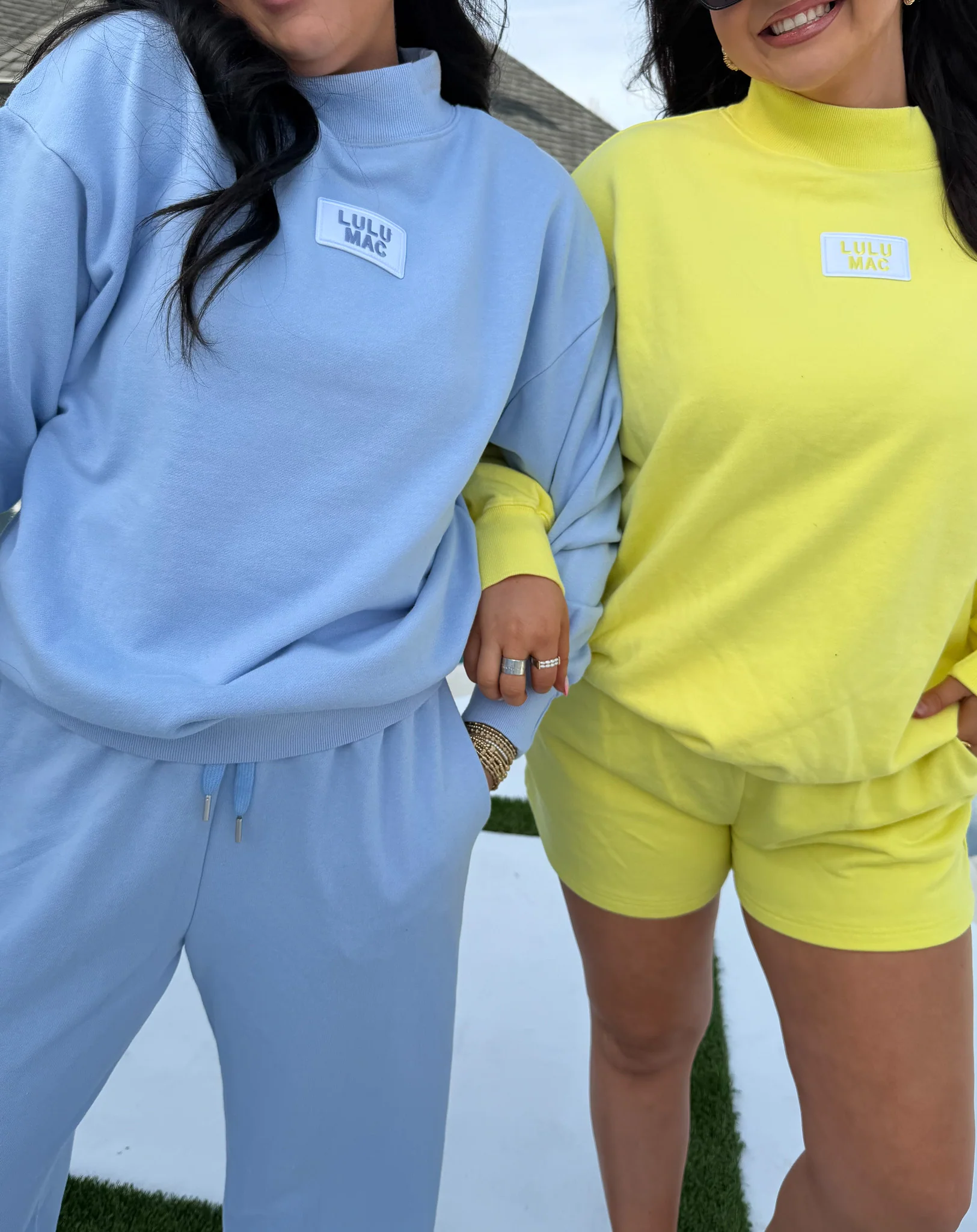 Lulu Mac Terry Cloth Mockneck in Light Blue - Image 8