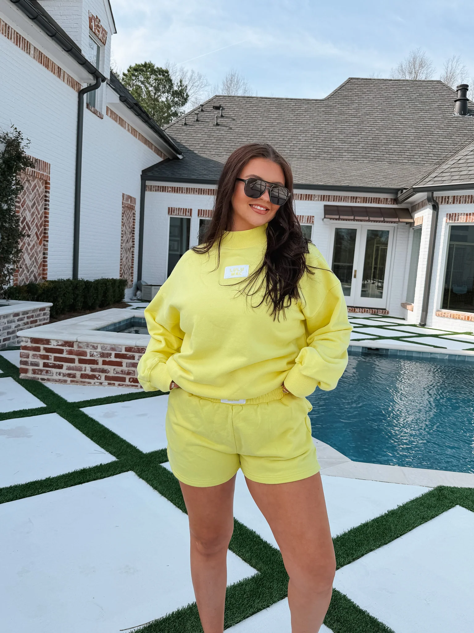 Lulu Mac Terry Cloth Mockneck in Yellow - Image 5