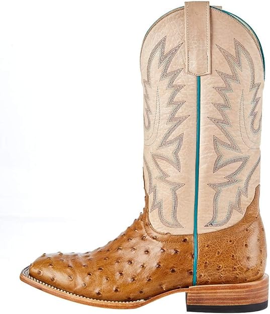 Women's Macie Bean Top Hand Antique Saddle Full Quill Ostrich Cowgirl Boot - Image 9
