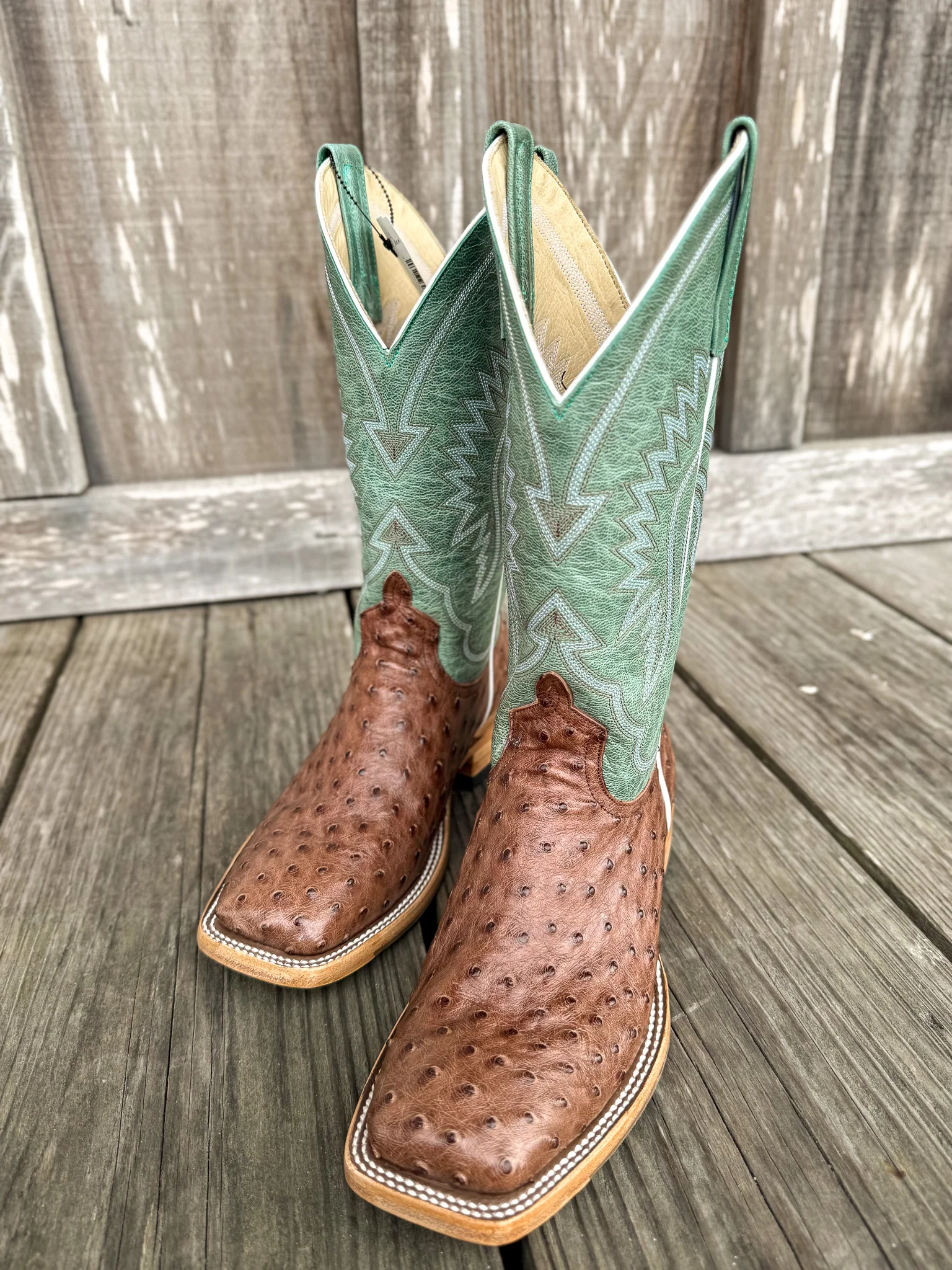 Macie Bean Women's Kango Tobac Full Quill Ostrich Boots - Image 6