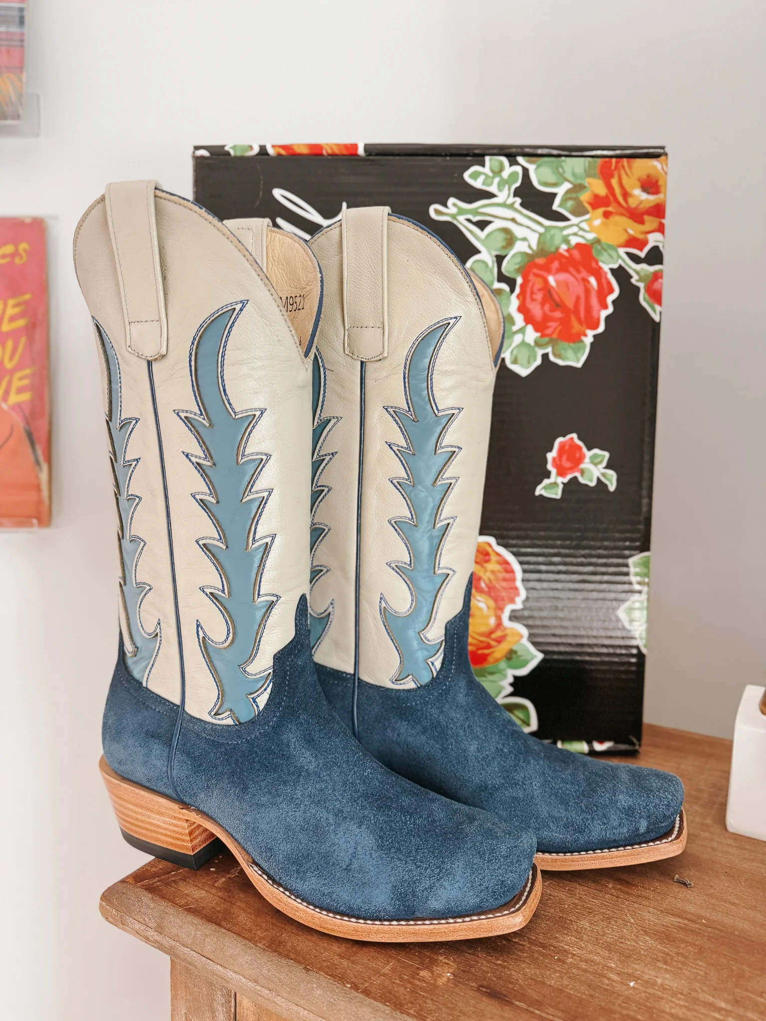 Women's Macie Bean Blue Suede Boots - Image 7