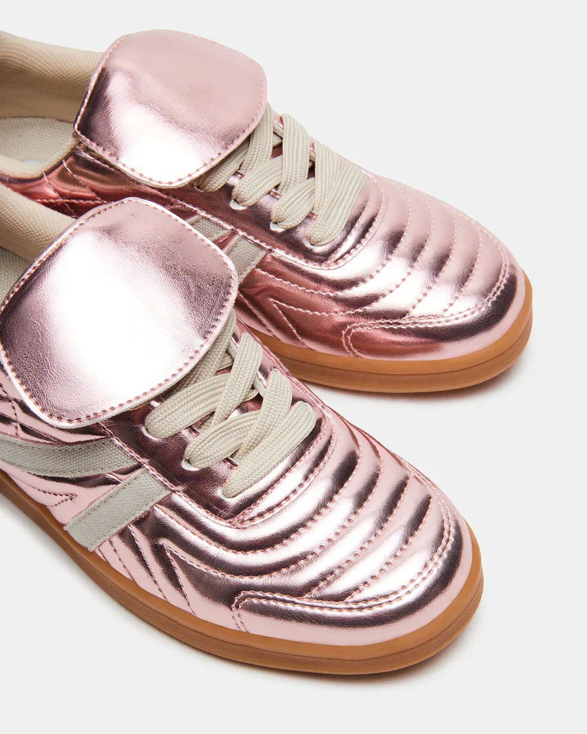 Steve Madden Women's Madrid Sneakers in Pink Metal - Image 4