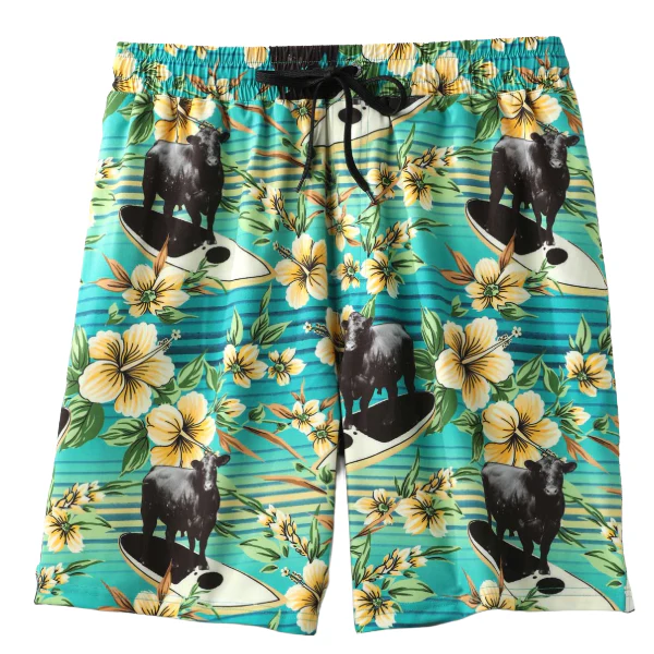 Cinch Men's Cow Surfer Swim Trunks - Image 3