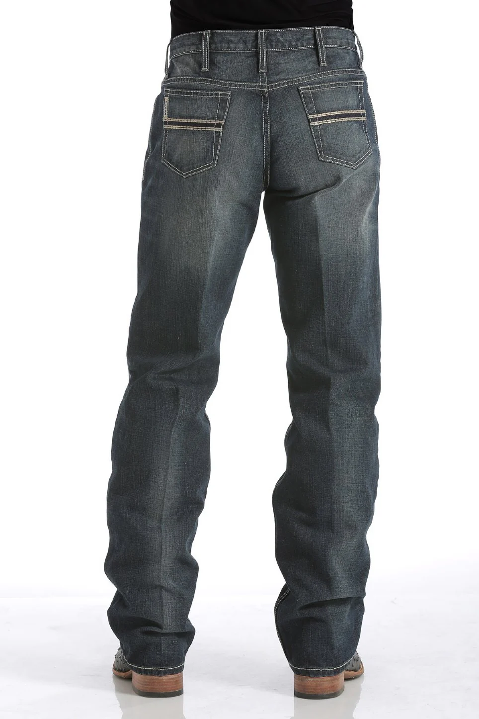 Men's Cinch Relaxed Fit White Label Dark Stone Jeans - Image 2