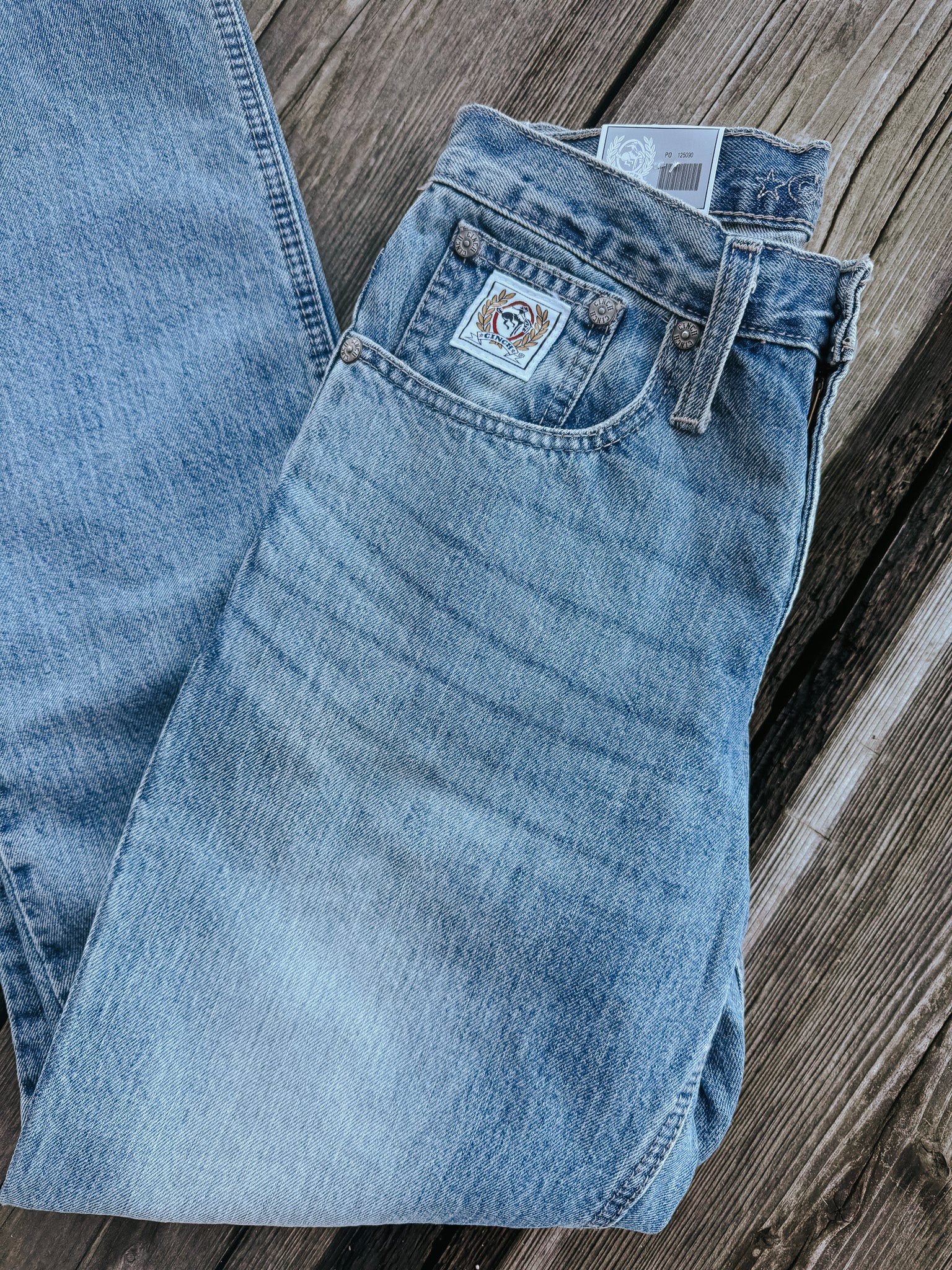 Men's Cinch Relaxed Fit White Label Jeans - Medium Stone - Image 5