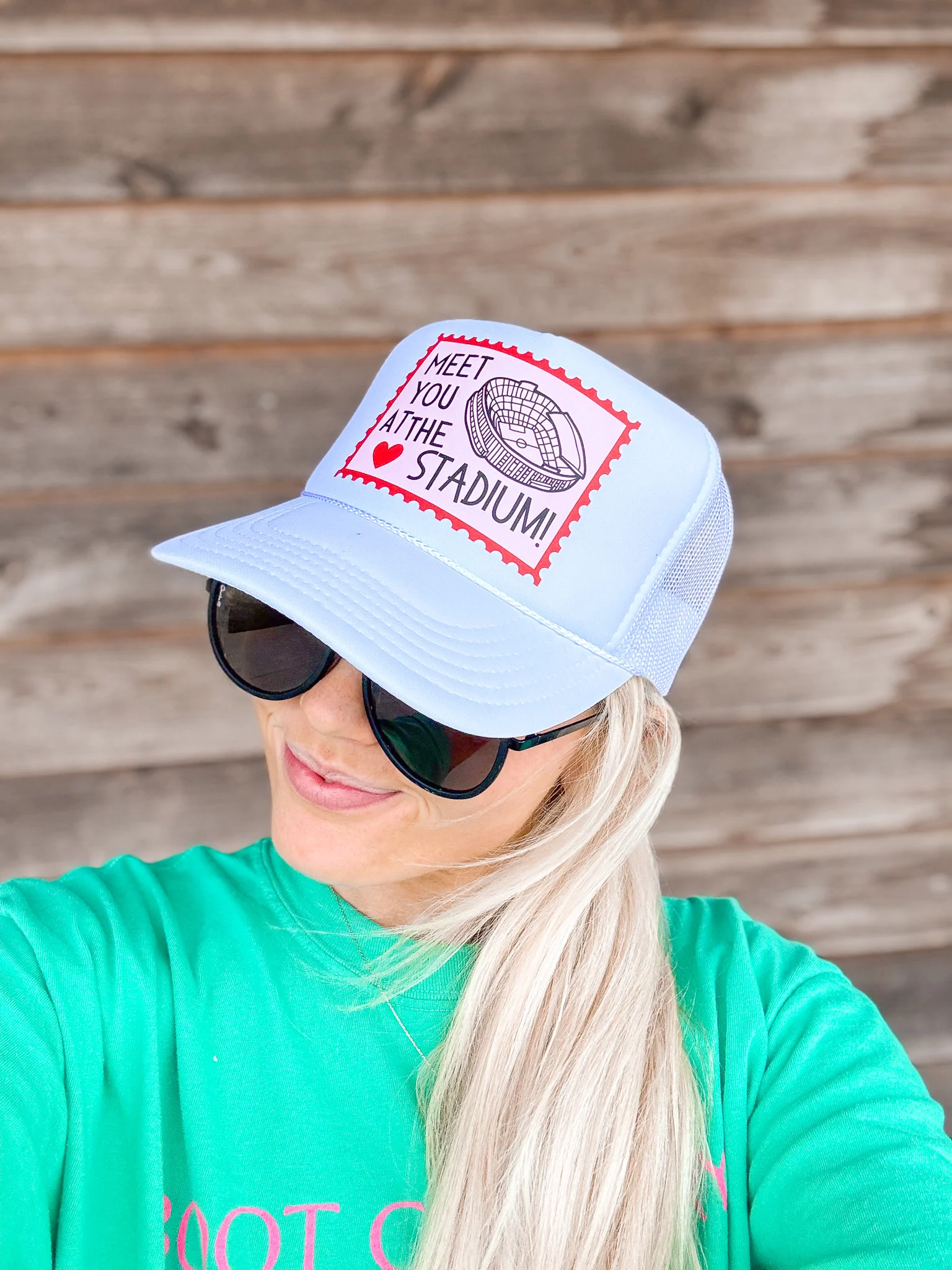 Meet You At The Stadium Trucker Hat - Image 3