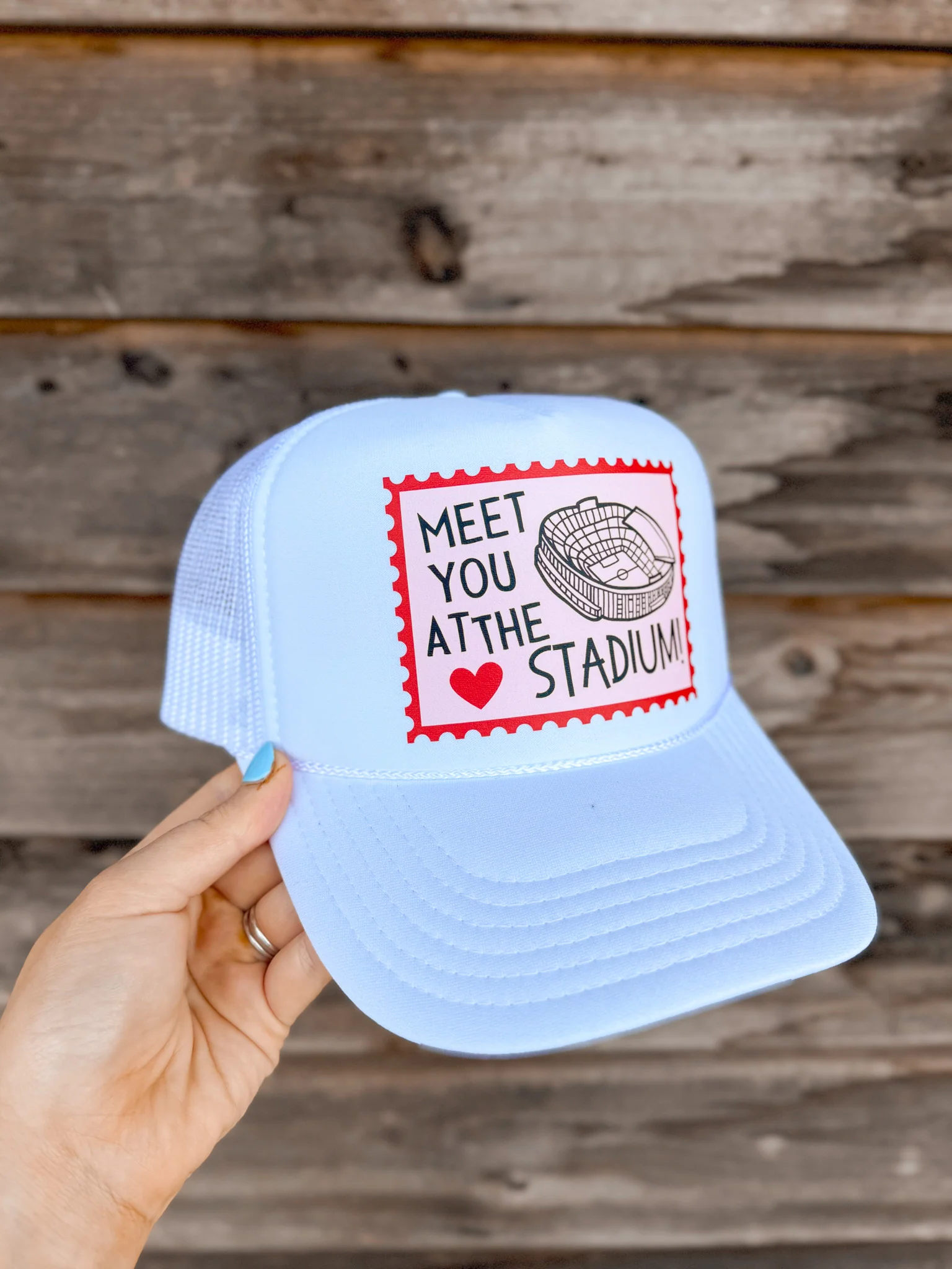 Meet You At The Stadium Trucker Hat - Image 5