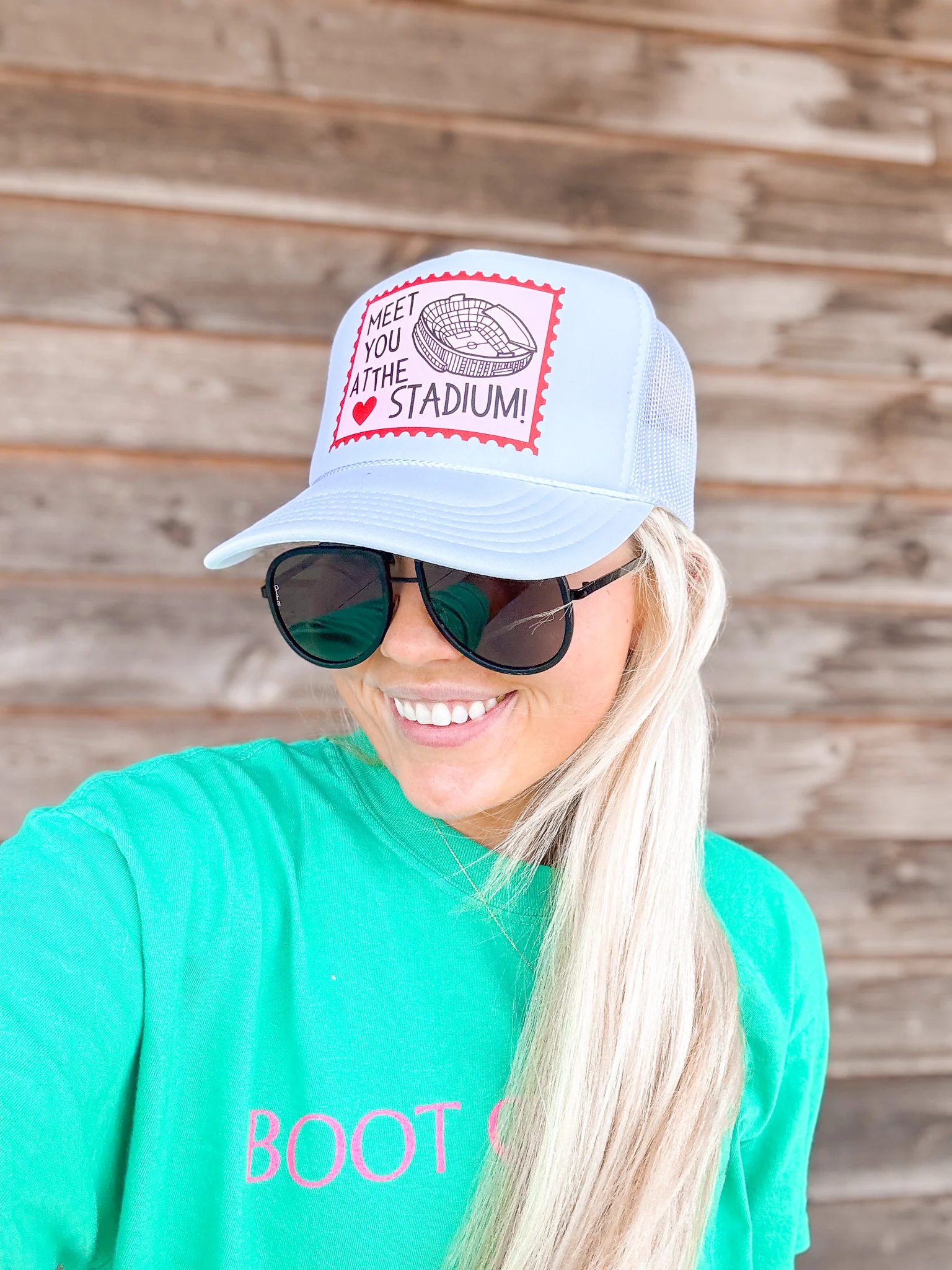 Meet You At The Stadium Trucker Hat - Image 8