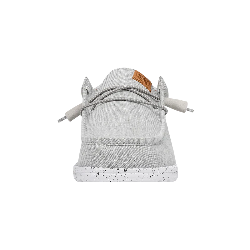 Men's Hey Dude Wally Washed Canvas Light Grey - Image 9
