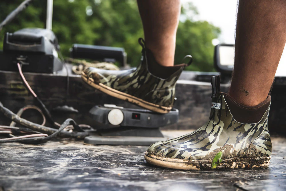 Men's XTRATUF Ankle Deck Boot in Mossy Oak Bottomland - Image 3