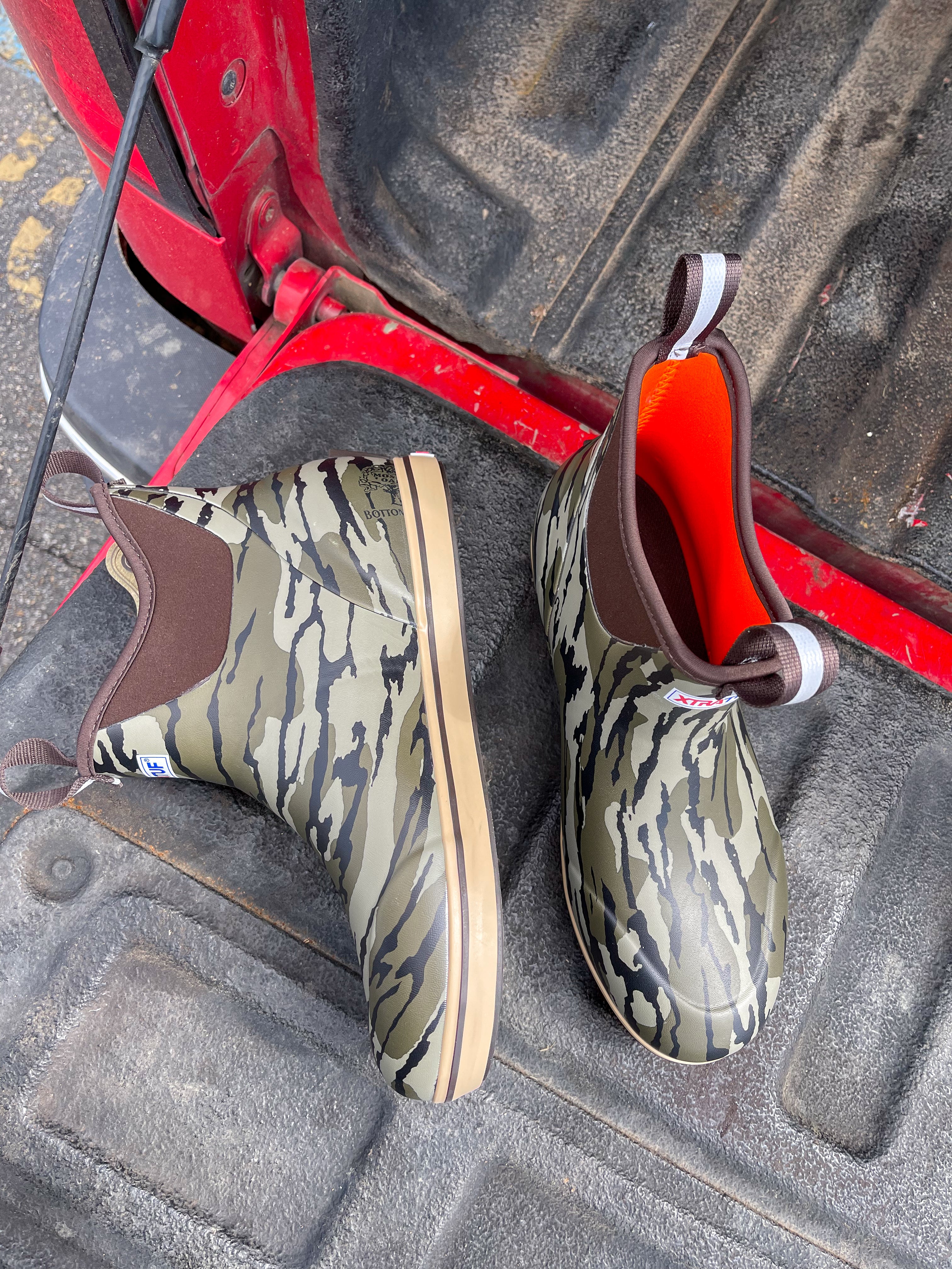 Men's XTRATUF Ankle Deck Boot in Mossy Oak Bottomland - Image 5